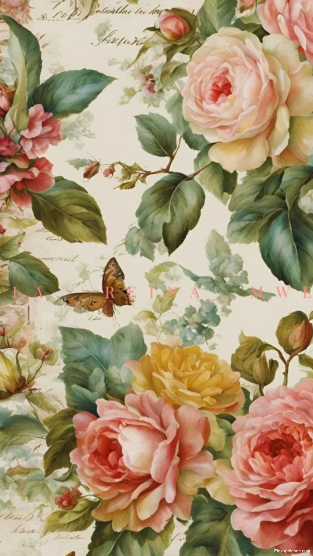 Aesthetic Rose Floral Wallpaper for Phone Background Aesthetic Rose Floral Wallpaper for Phone Background