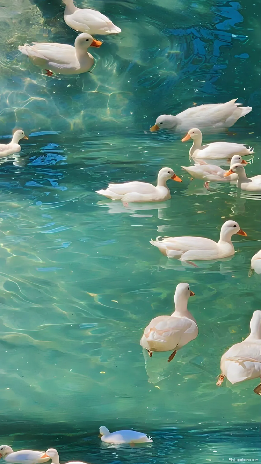 Aesthetic Spring Wallpaper for Mobile with Ducks Aesthetic Spring Wallpaper for Mobile with Ducks