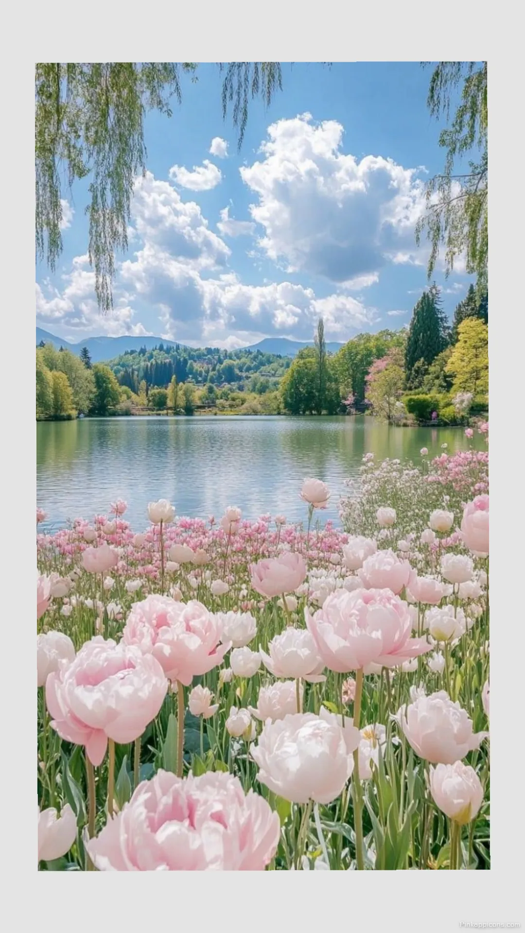 Aesthetic Spring Wallpaper with Pink Flowers Aesthetic Spring Wallpaper with Pink Flowers