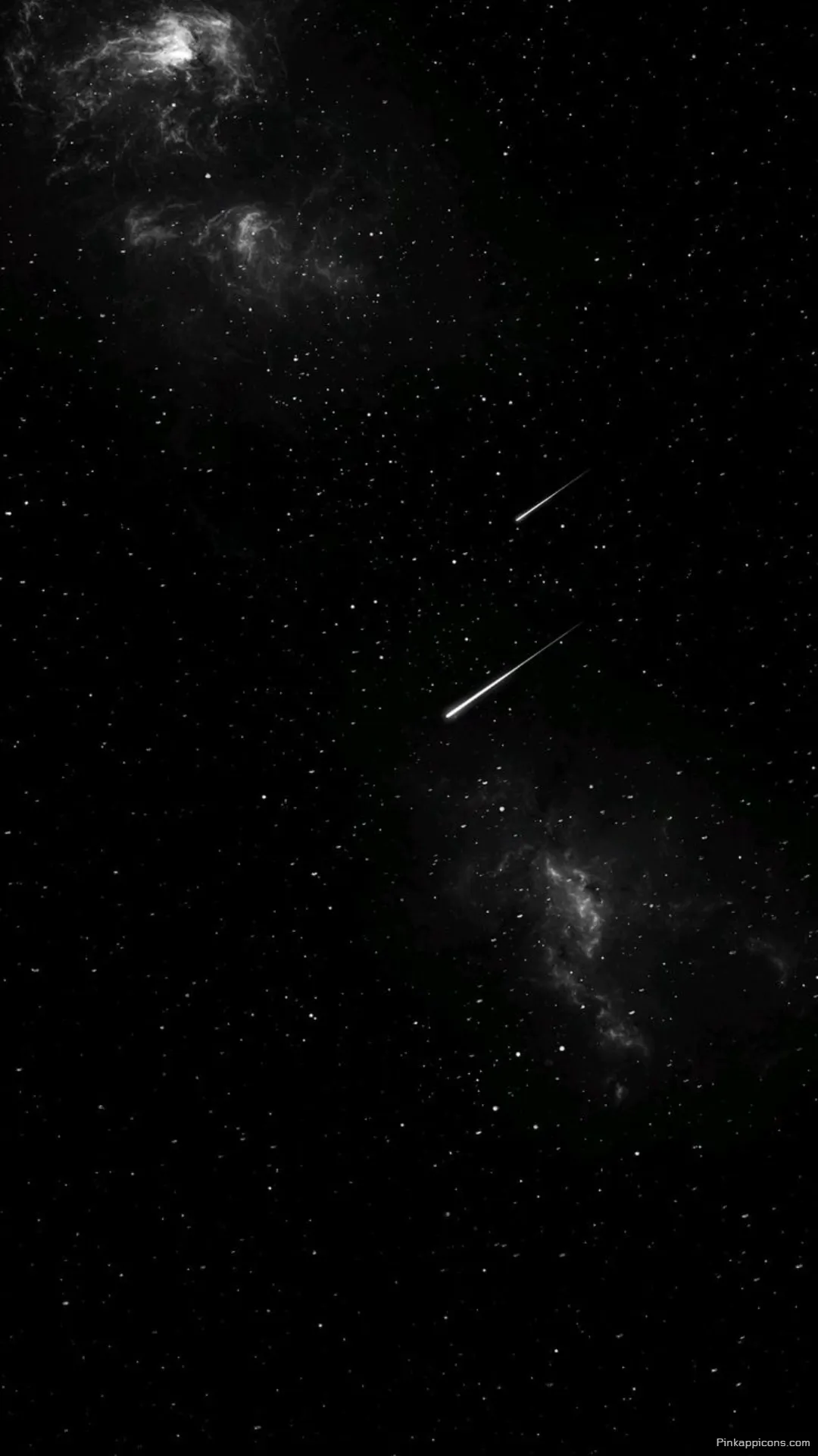 Aesthetic Star Wallpaper A Serene Black and White Universe with Falling Stars for Phones Aesthetic Star Wallpaper A Serene Black and White Universe with Falling Stars for Phones