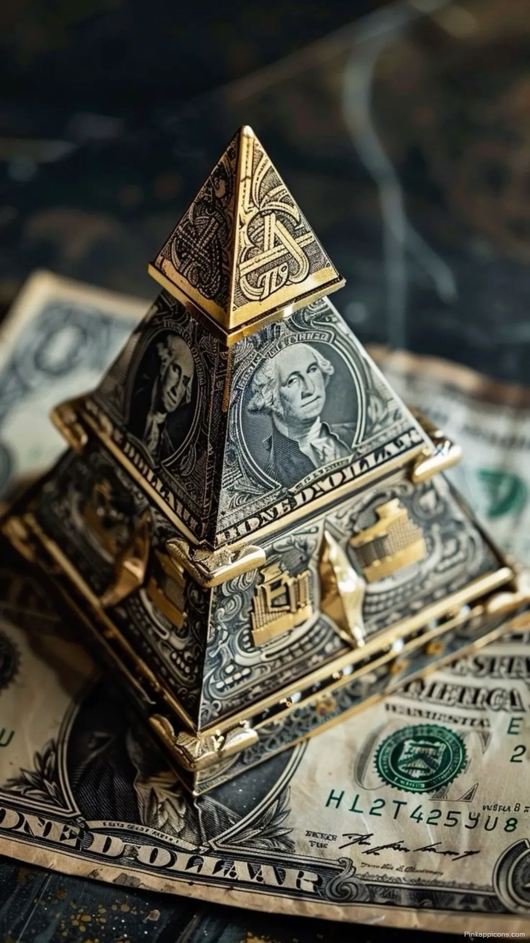 Ancient Pyramid Money Wallpaper for Phone An Artistic Design Ancient Pyramid Money Wallpaper for Phone An Artistic Design