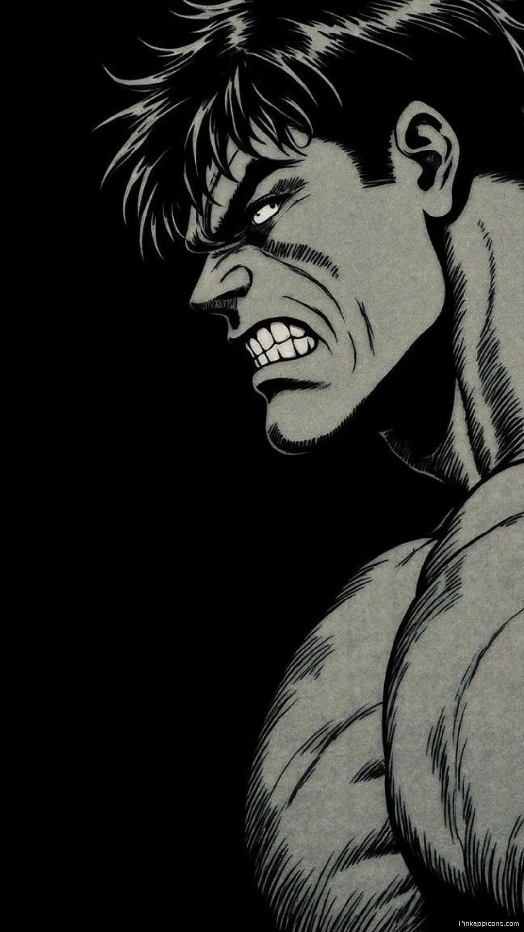 Angry Comic Character Dark Aesthetic Phone Wallpaper Gritty Monochrome Hero Background Angry Comic Character Dark Aesthetic Phone Wallpaper Gritty Monochrome Hero Background.
