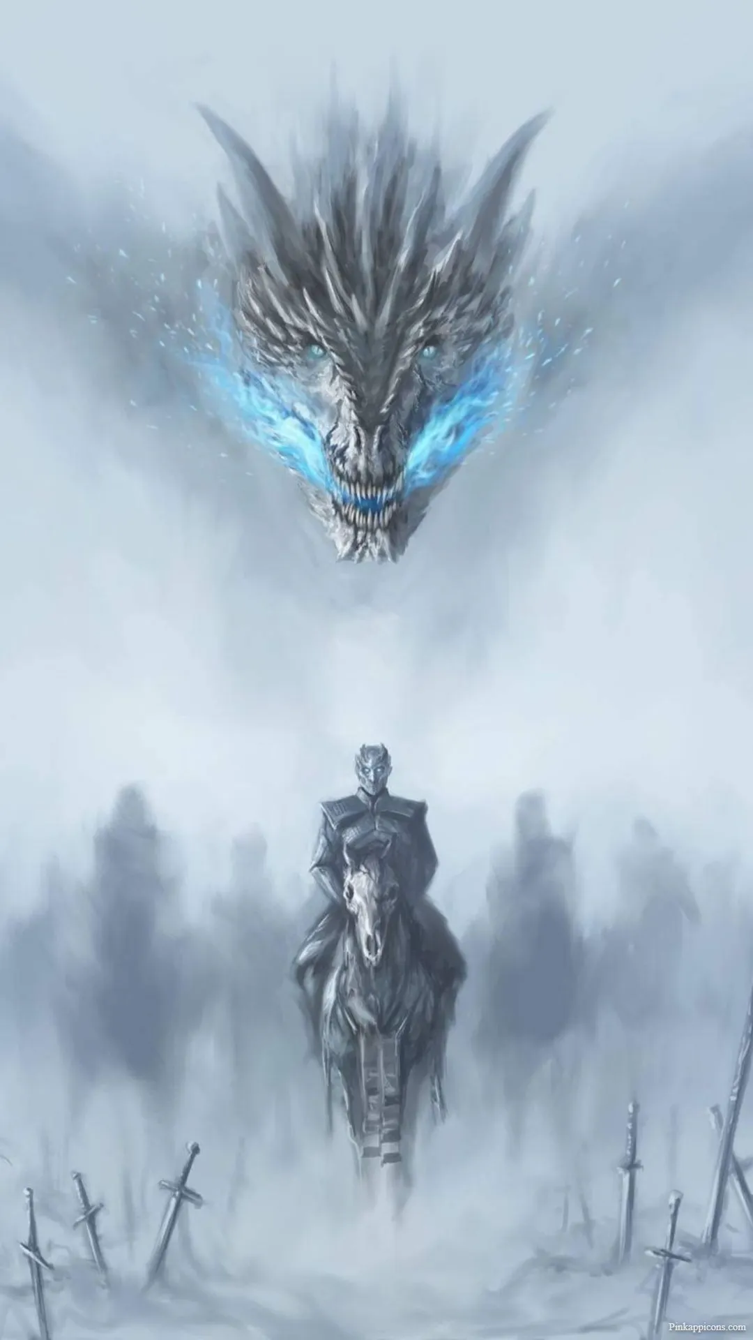 Army of the Dead on the March Night King Dragon Game of Thrones Wallpaper Army of the Dead on the March Night King & Dragon Game of Thrones Wallpaper.