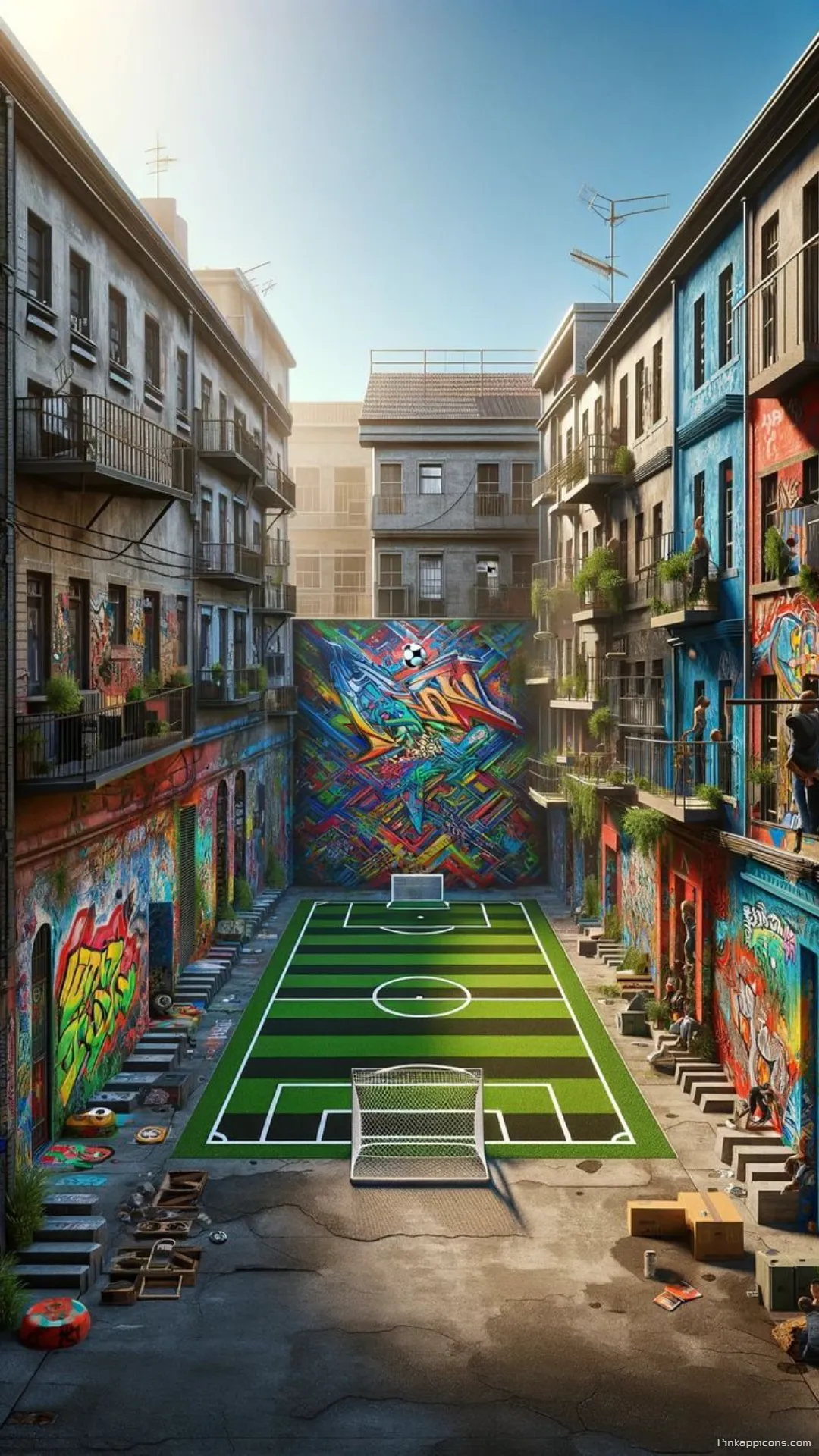 Artistic Football Wallpaper Ideas A Colorful Alley Soccer Field Artistic Football Wallpaper Ideas A Colorful Alley Soccer Field
