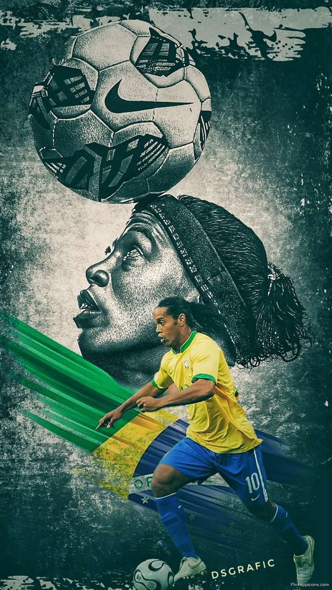 Artistic Football Wallpaper Ideas Ronaldinho with a Stylized Ball Artistic Football Wallpaper Ideas Ronaldinho with a Stylized Ball