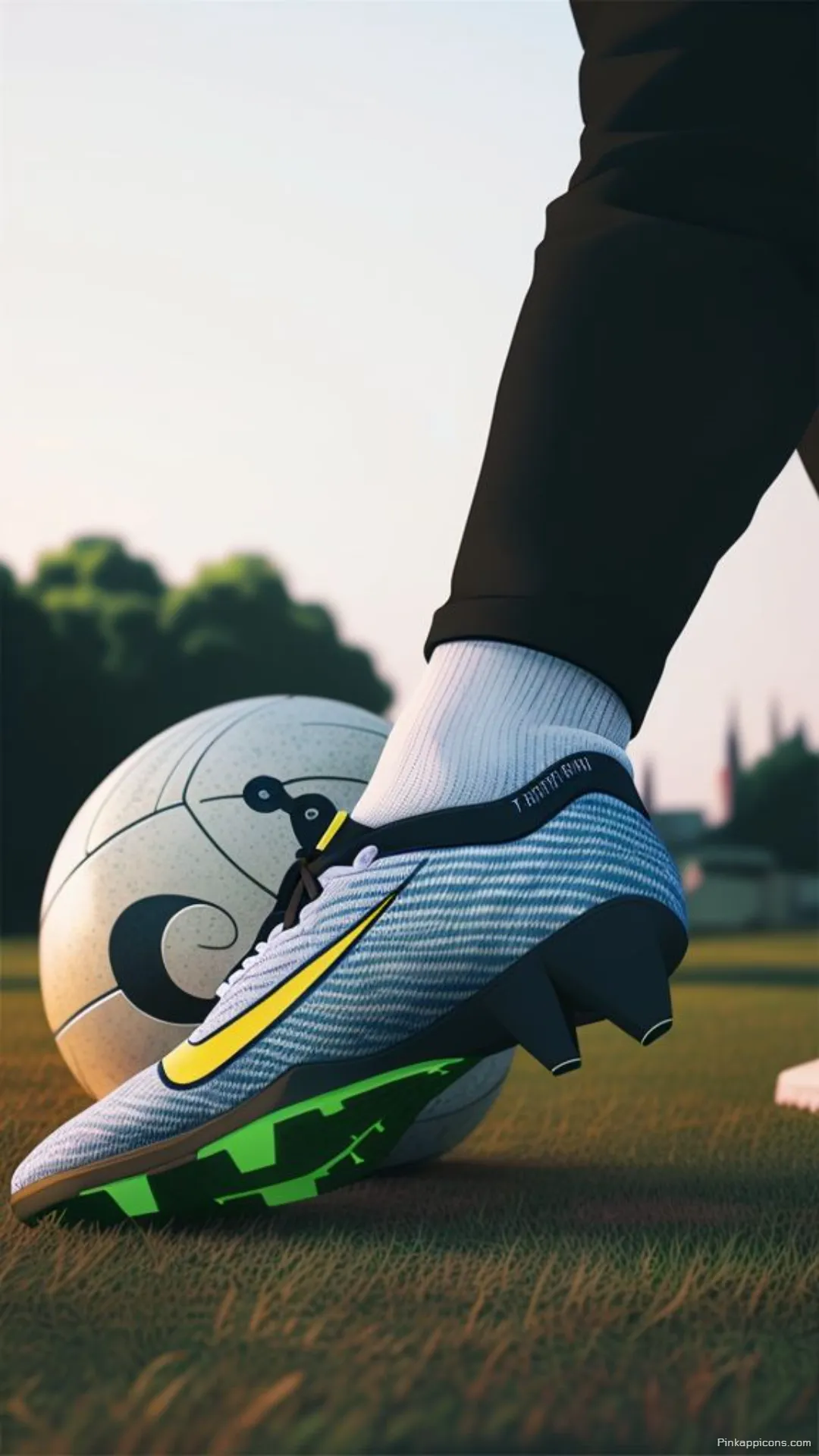 Artistic Football Wallpaper for Phone Close Up of a Players Cleats Artistic Football Wallpaper for Phone Close-Up of a Player’s Cleats