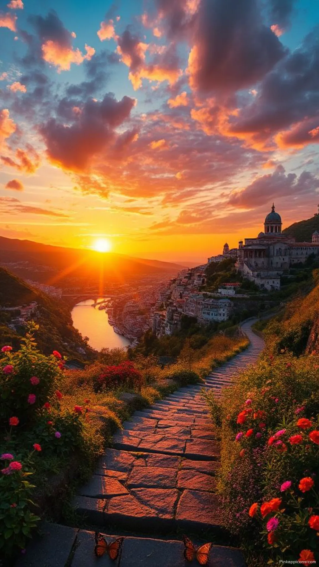 Beautiful Mediterranean Sunset Wallpaper Beautiful Mediterranean Sunset Wallpaper