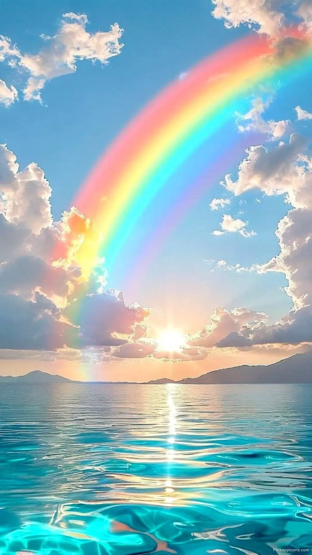 Beautiful Ocean Rainbow Wallpaper Sunlight and Colors Reflecting on the Waves Beautiful Ocean Rainbow Wallpaper Sunlight and Colors Reflecting on the Waves