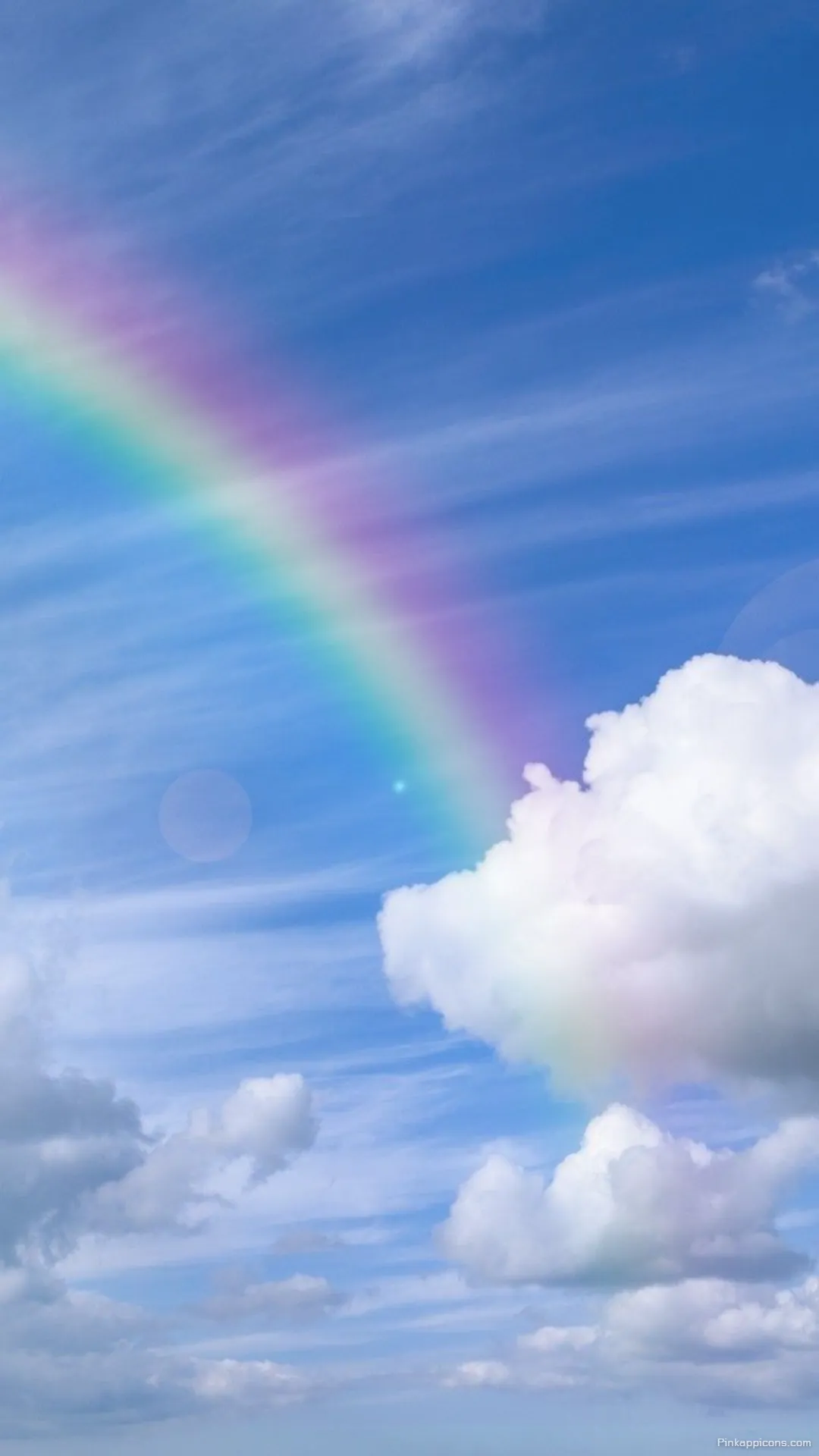 Beautiful Rainbow Wallpaper A Colorful Arc Across a Bright Blue Sky for Mobile Beautiful Rainbow Wallpaper A Colorful Arc Across a Bright Blue Sky for Mobile