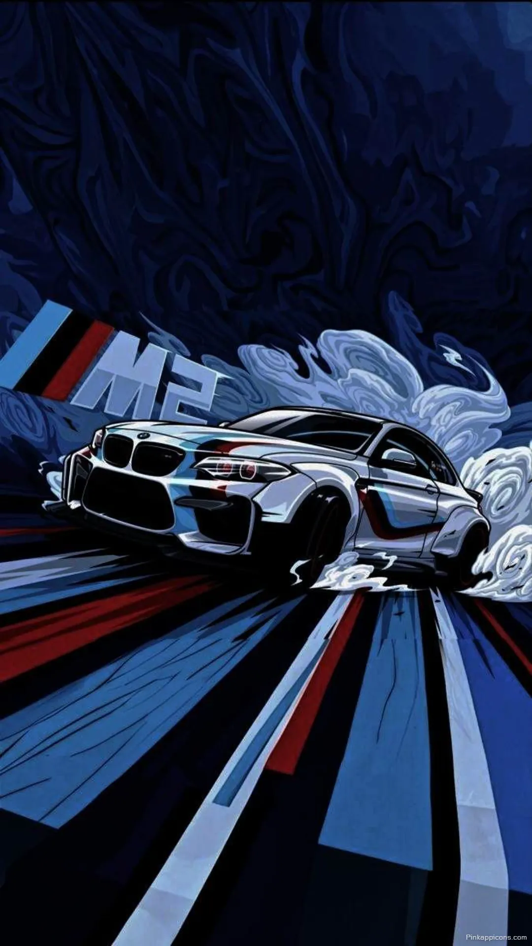 Bold BMW Wallpaper Ideas M2 Racing with Red and Blue Lines Bold BMW Wallpaper Ideas M2 Racing with Red and Blue Lines