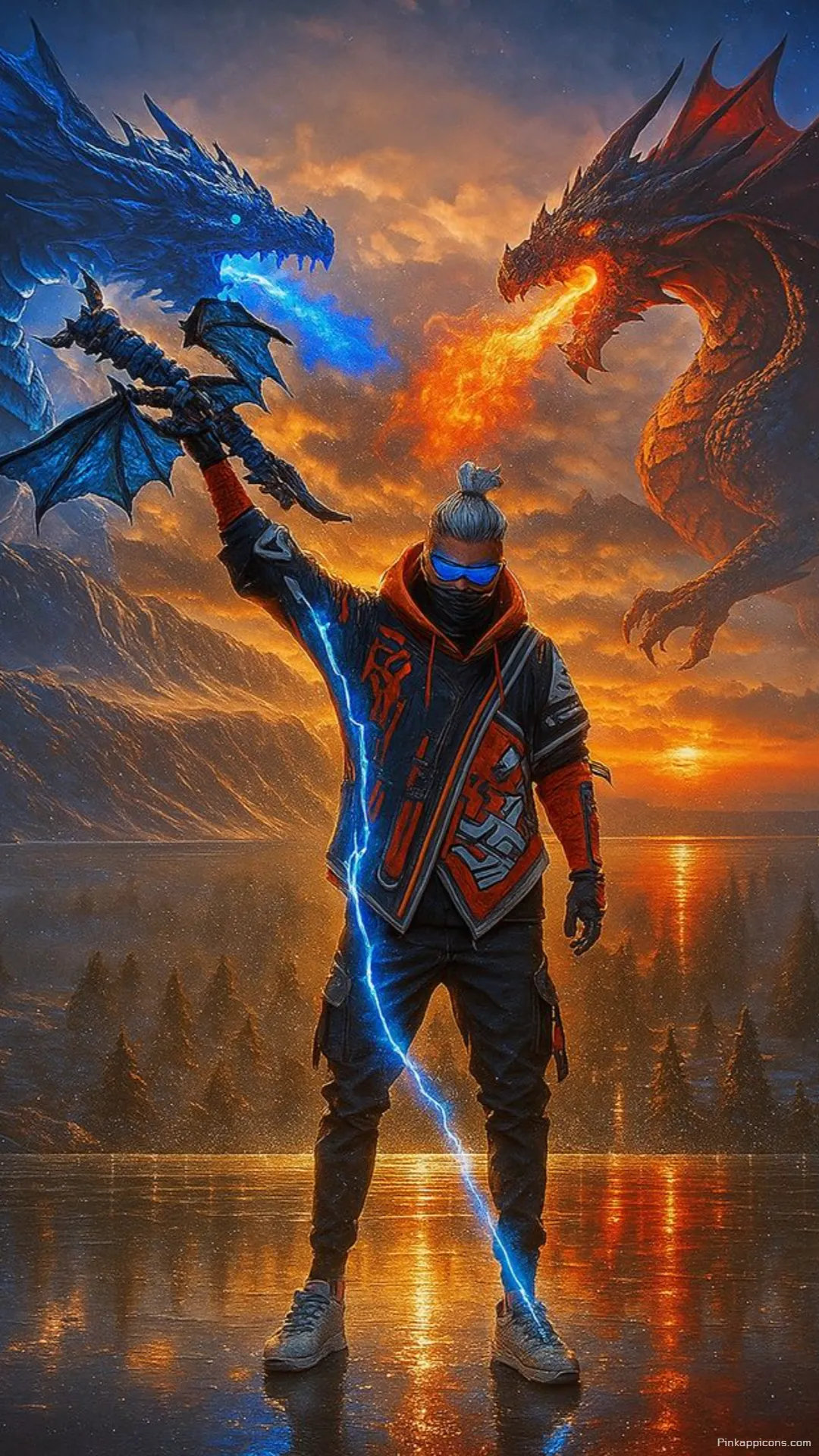 Boys Wallpaper HD Awesome Guy with a Dragon Sword and Neon Lights Boys Wallpaper HD Awesome Guy with a Dragon Sword and Neon Lights
