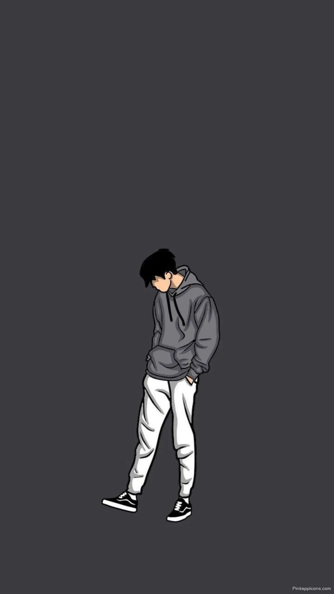 Boys Wallpaper HD Stylish Animated Boy in a Hoodie on a Dark Background Boys Wallpaper HD Stylish Animated Boy in a Hoodie on a Dark Background