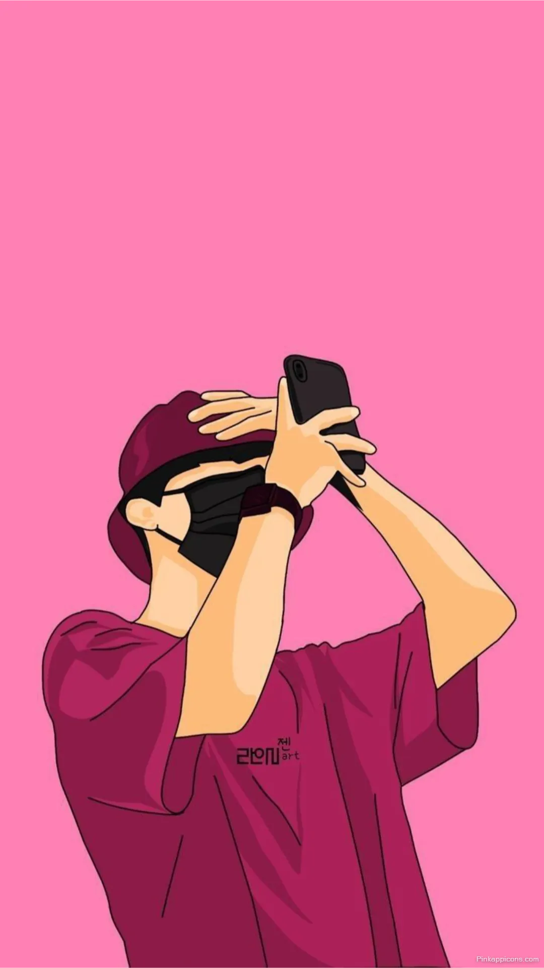 Boys Wallpaper HD Stylish Animated Boy with a Cap and Mask Taking a Picture Boys Wallpaper HD Stylish Animated Boy with a Cap and Mask Taking a Picture
