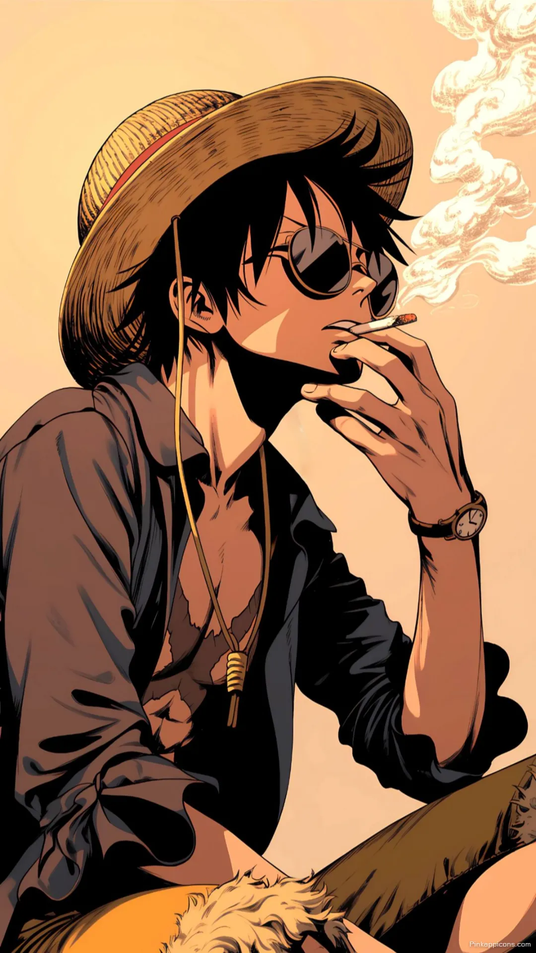 Boys Wallpaper HD Stylish Anime Character with a Straw Hat and a Cigarette Boys Wallpaper HD Stylish Anime Character with a Straw Hat and a Cigarette