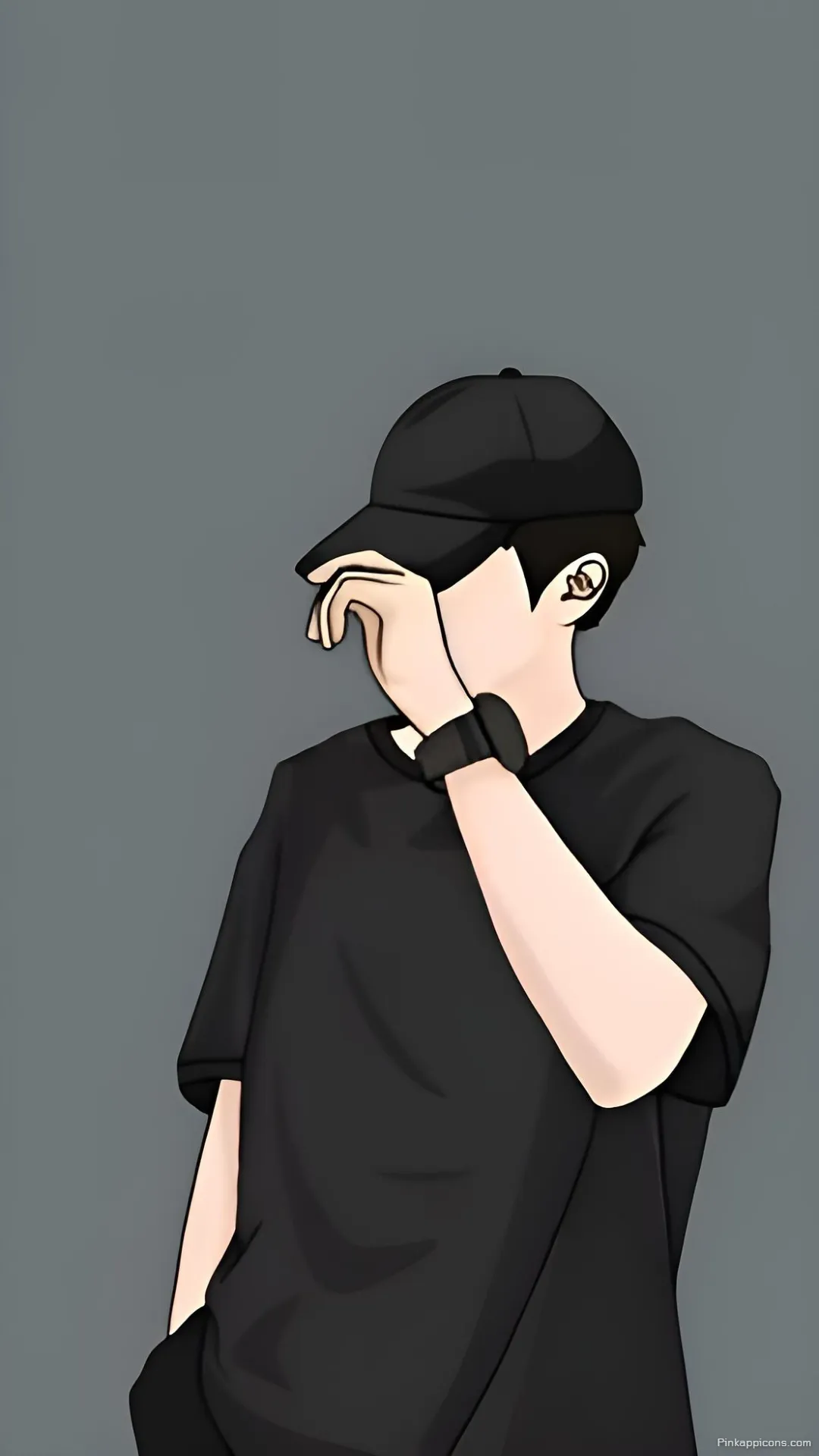 Boys Wallpaper HD Stylish Cartoon Boy with a Cap Covering His Face Boys Wallpaper HD Stylish Cartoon Boy with a Cap Covering His Face