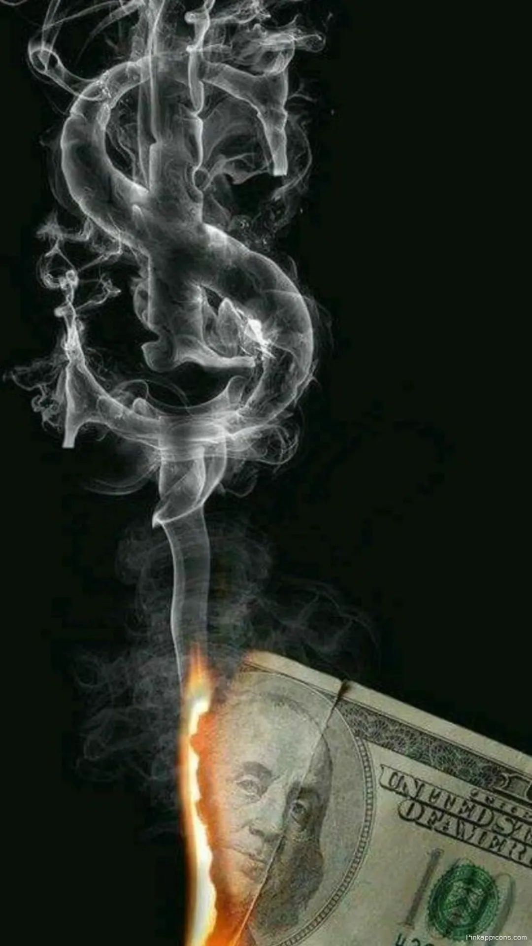Burning Cash Money Wallpaper for Phone Dollar Bill and Smoke Burning Cash Money Wallpaper for Phone Dollar Bill and Smoke