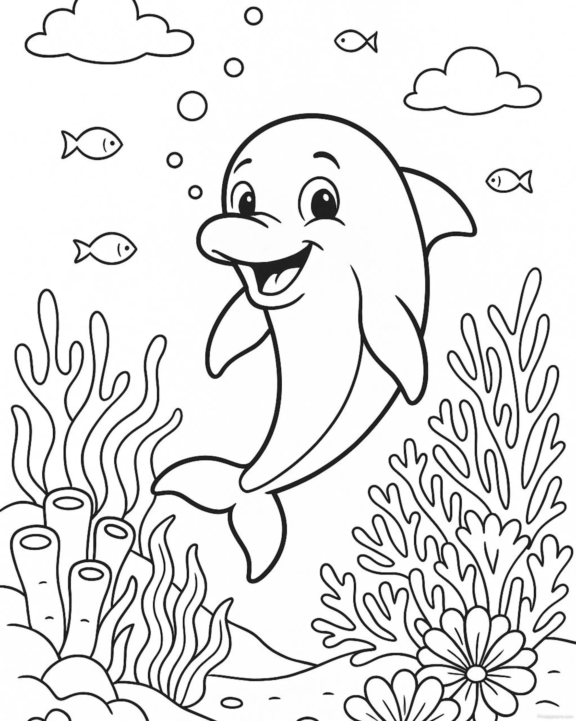 Cartoon Dolphin Underwater Scene Drawing Ideas Cartoon Dolphin Underwater Scene Drawing Ideas