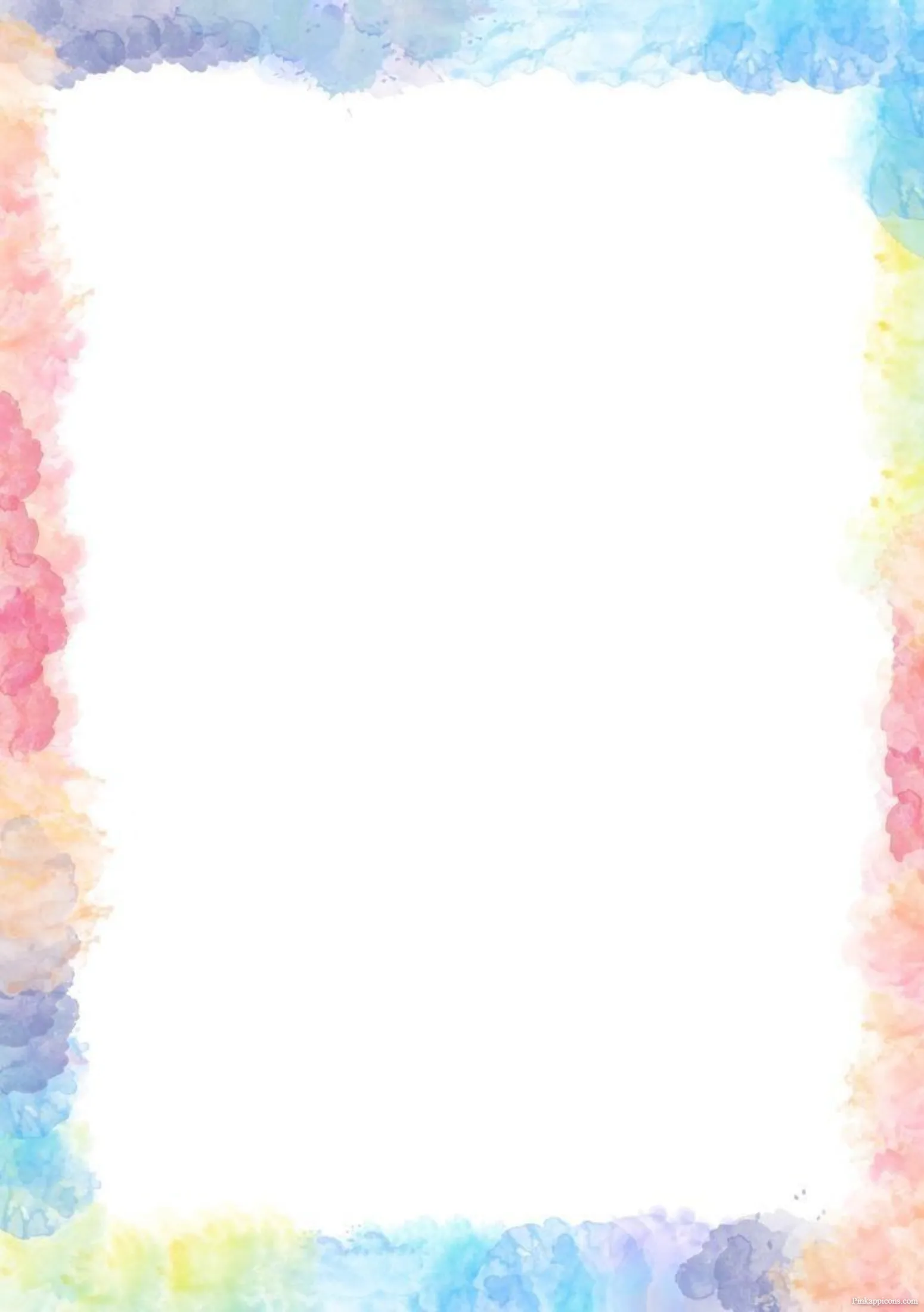 Colorful Rainbow Watercolor Fun and Artistic Border Design Ideas Colorful Rainbow Watercolor Fun and Artistic Border Design Ideas.