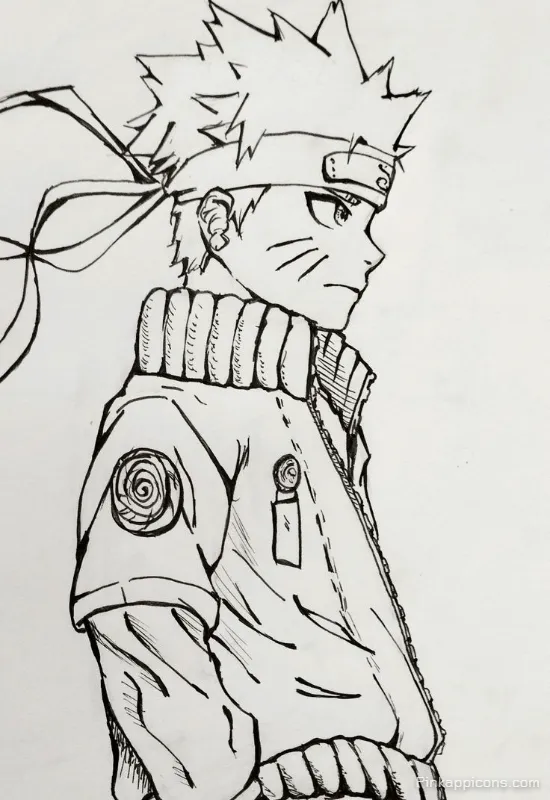 Cool Naruto Drawing Ideas Master This Detailed Line Art Side Profile for Your Phone Cool Naruto Drawing Ideas Master This Detailed Line Art Side Profile for Your Phone.