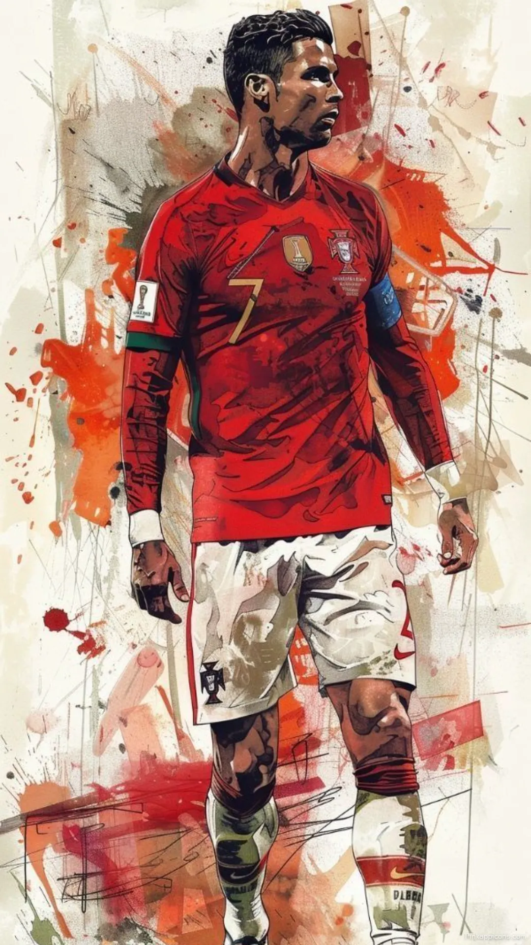 Cristiano Ronaldo Football Wallpaper for Phone Portugal Jersey Art Cristiano Ronaldo Football Wallpaper for Phone Portugal Jersey Art