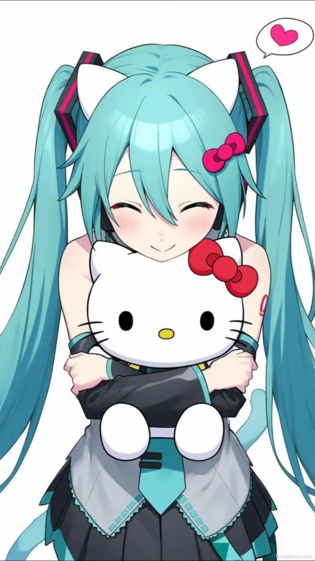 Cute Miku Wallpaper Hatsune Miku Hello Kitty Phone Background Cute Miku Wallpaper Hatsune Miku & Hello Kitty Phone Background