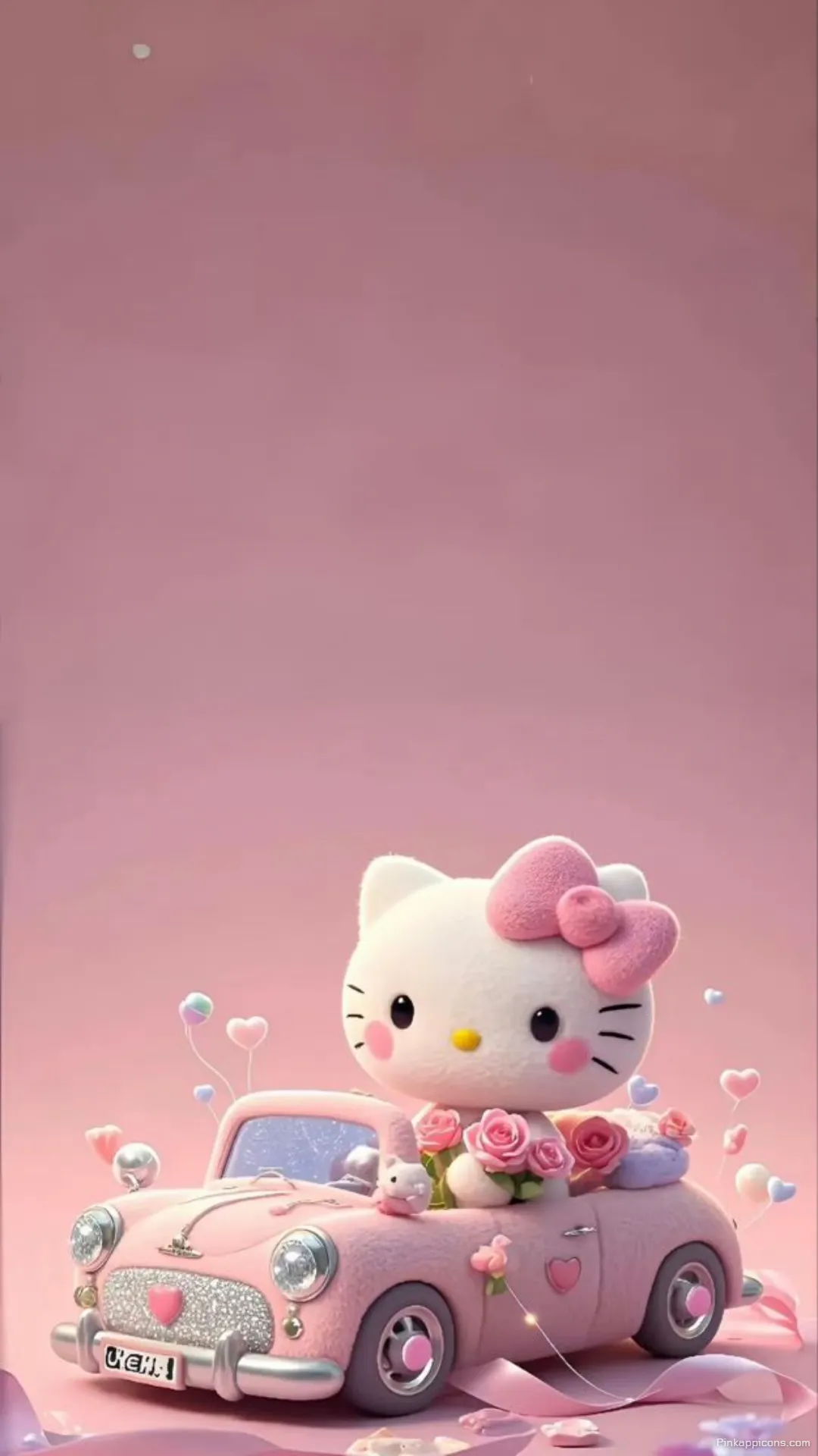 Cute Pink Car Adventure Hello Kitty Wallpaper Aesthetic Cute Pink Car Adventure Hello Kitty Wallpaper Aesthetic