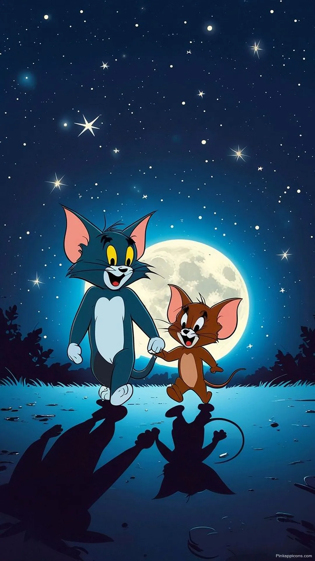 Cute Tom and Jerry HD Wallpaper Starlit Night Phone Wallpaper Art Cute Tom and Jerry HD Wallpaper Starlit Night Phone Wallpaper Art