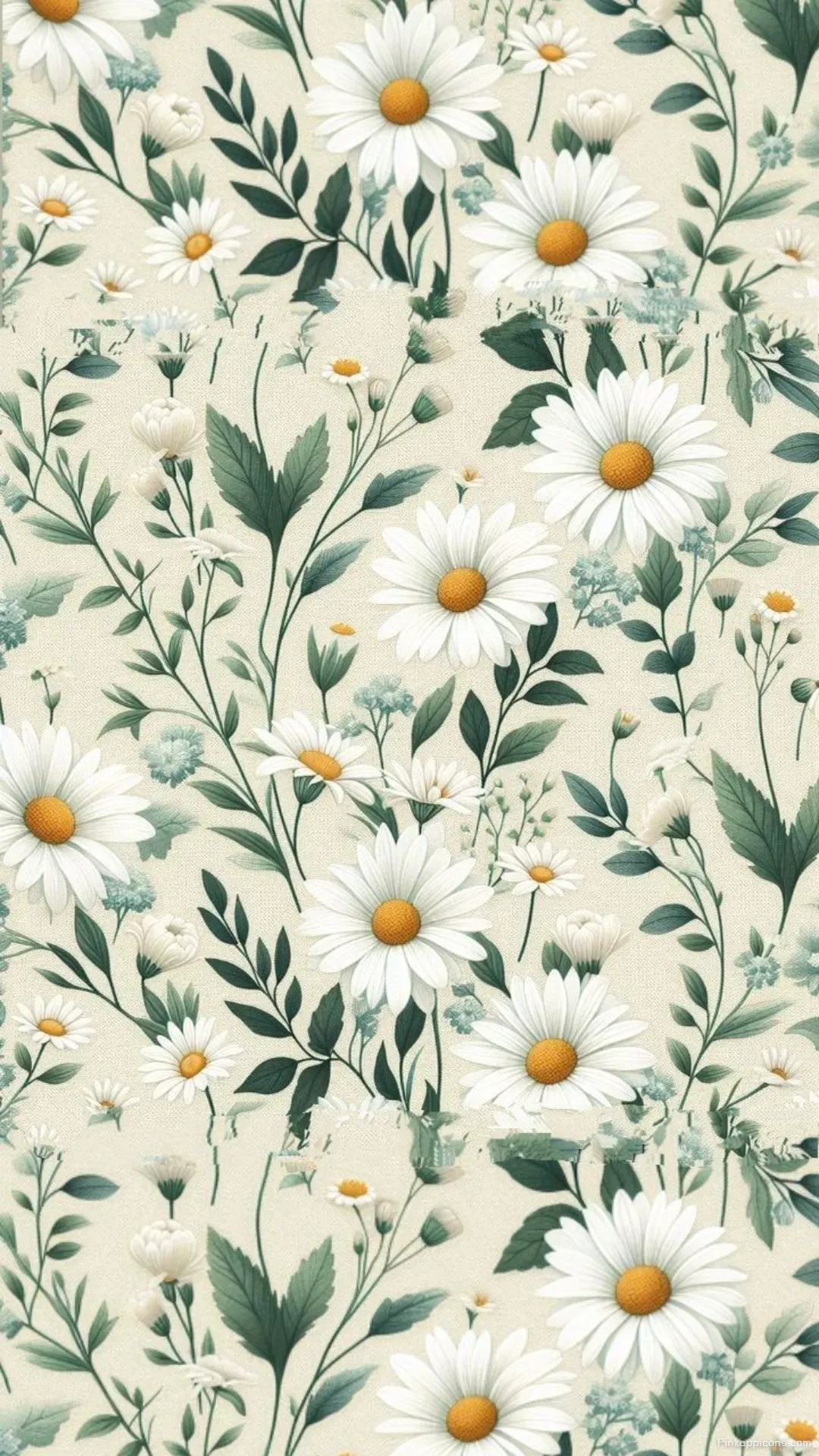 Daisy Floral Wallpaper for Phone Background Daisy Floral Wallpaper for Phone Background