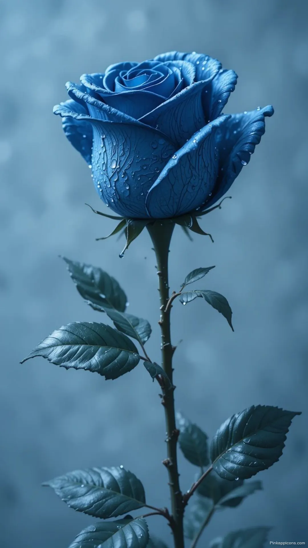 Deep Blue Rose Wallpaper A Captivating and Unique Flower Design for Phones Deep Blue Rose Wallpaper A Captivating and Unique Flower Design for Phones