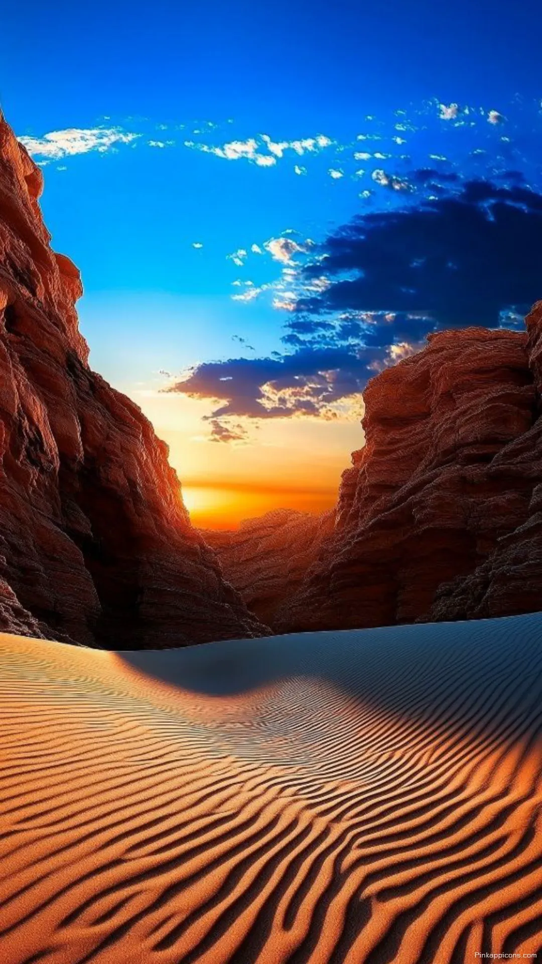 Desert Canyon Sunset Wallpaper for Phones Desert Canyon Sunset Wallpaper for Phones