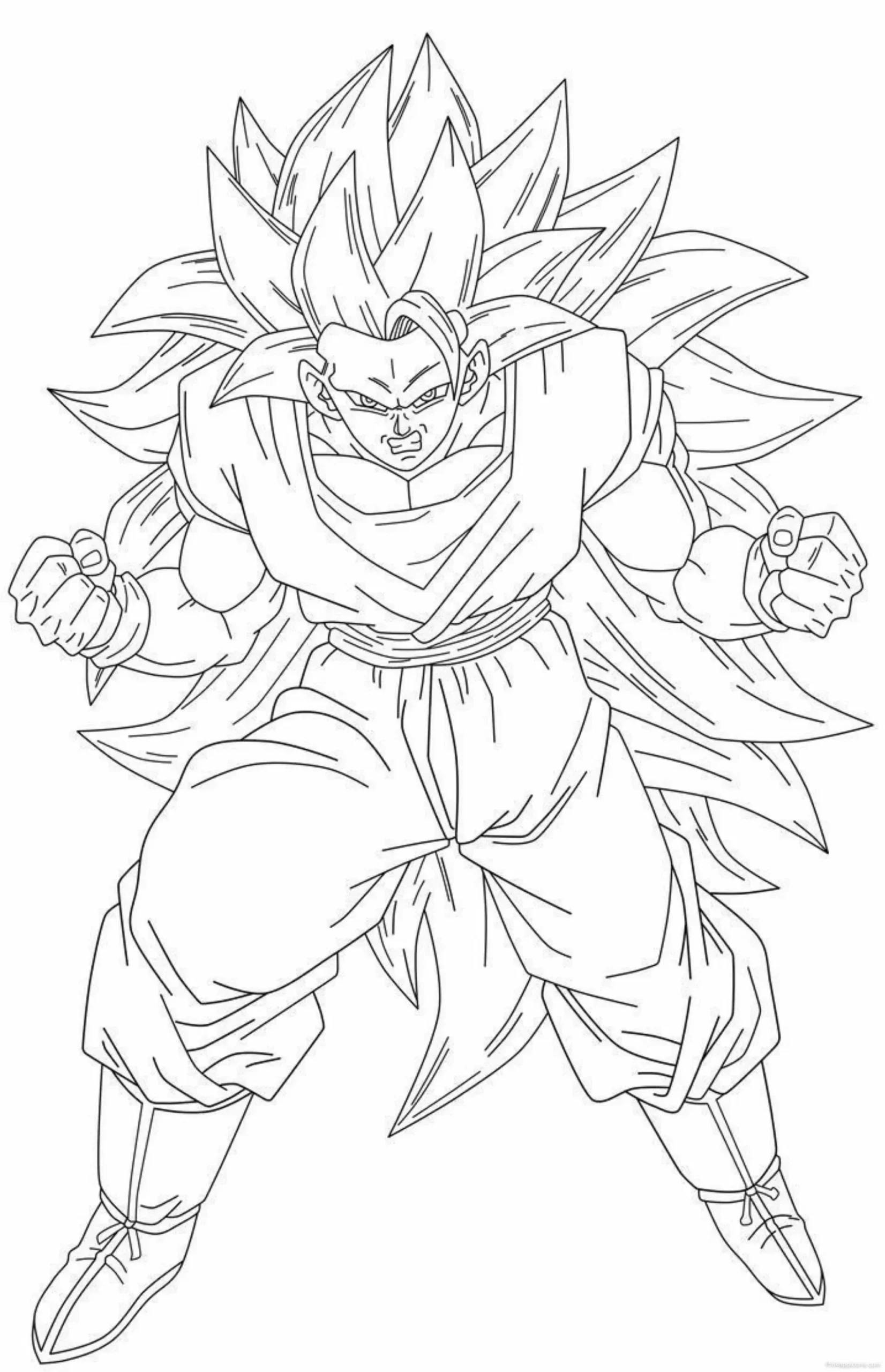 Detailed Goku Drawing Ideas for Coloring scaled Detailed Goku Drawing Ideas for Coloring