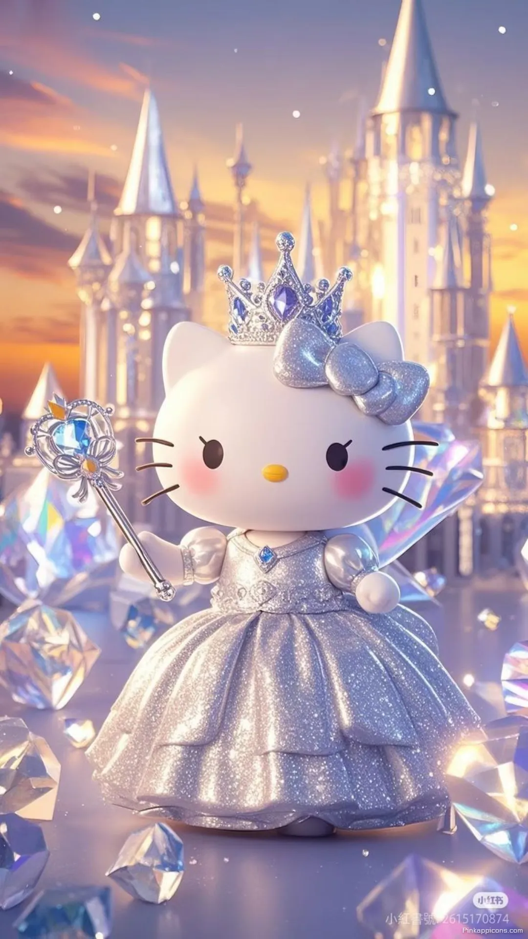 Diamond Castle Dreams Hello Kitty Wallpaper Aesthetic Diamond Castle Dreams Hello Kitty Wallpaper Aesthetic