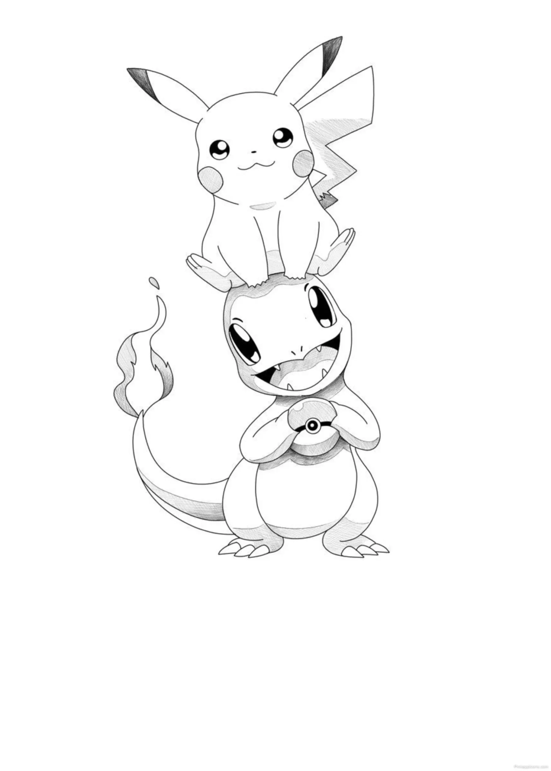 Drawing Ideas for a Pikachu and Charmander Team scaled Drawing Ideas for a Pikachu and Charmander Team