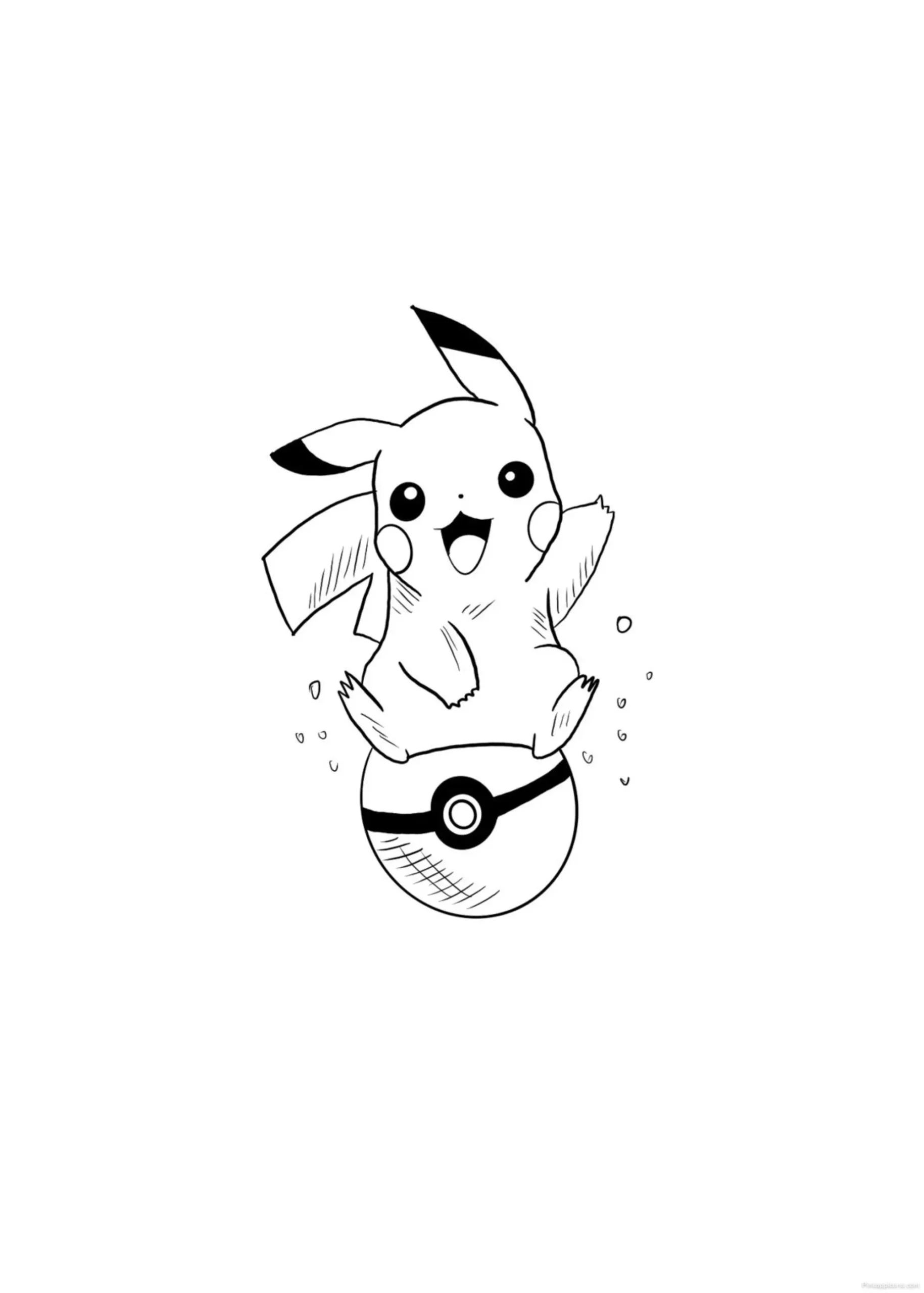 Drawing Ideas of a Pikachu Balancing on a Ball scaled Drawing Ideas of a Pikachu Balancing on a Ball