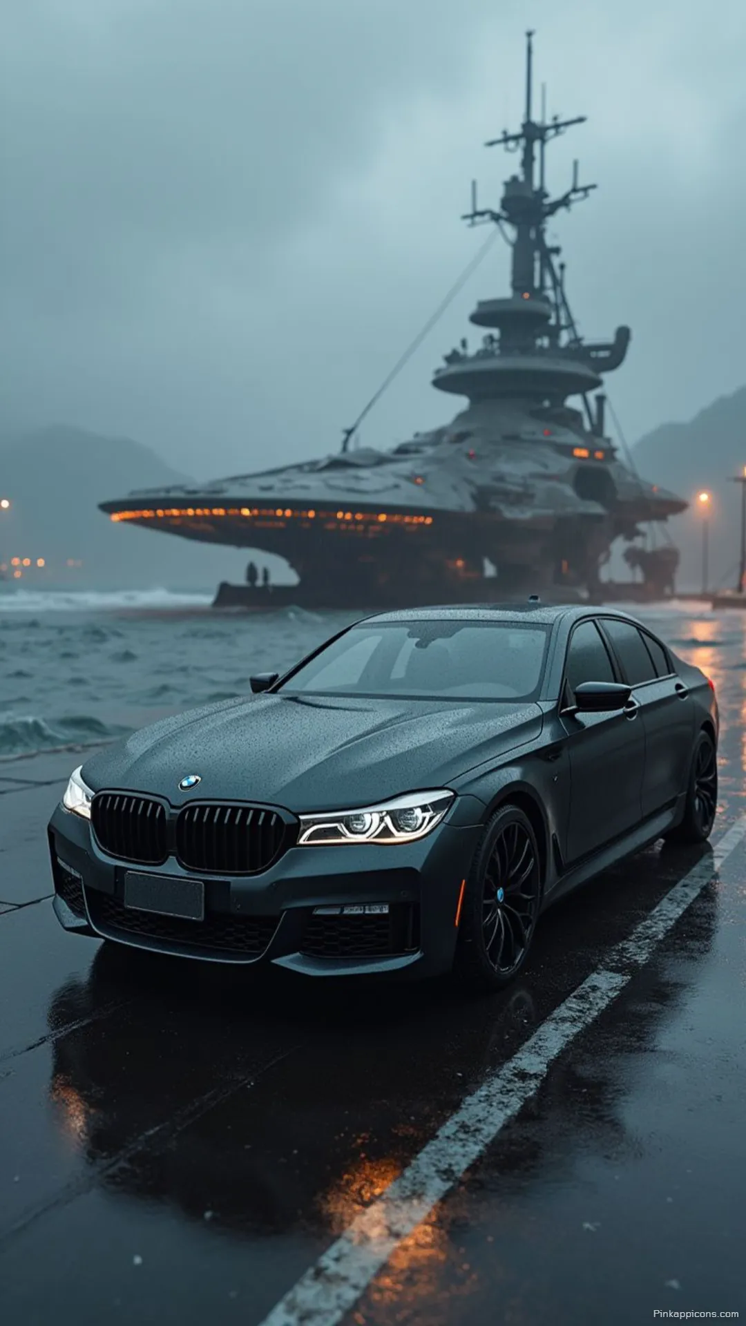 Dynamic BMW Wallpaper with a High Performance Sedan and a Futuristic Background Dynamic BMW Wallpaper with a High-Performance Sedan and a Futuristic Background