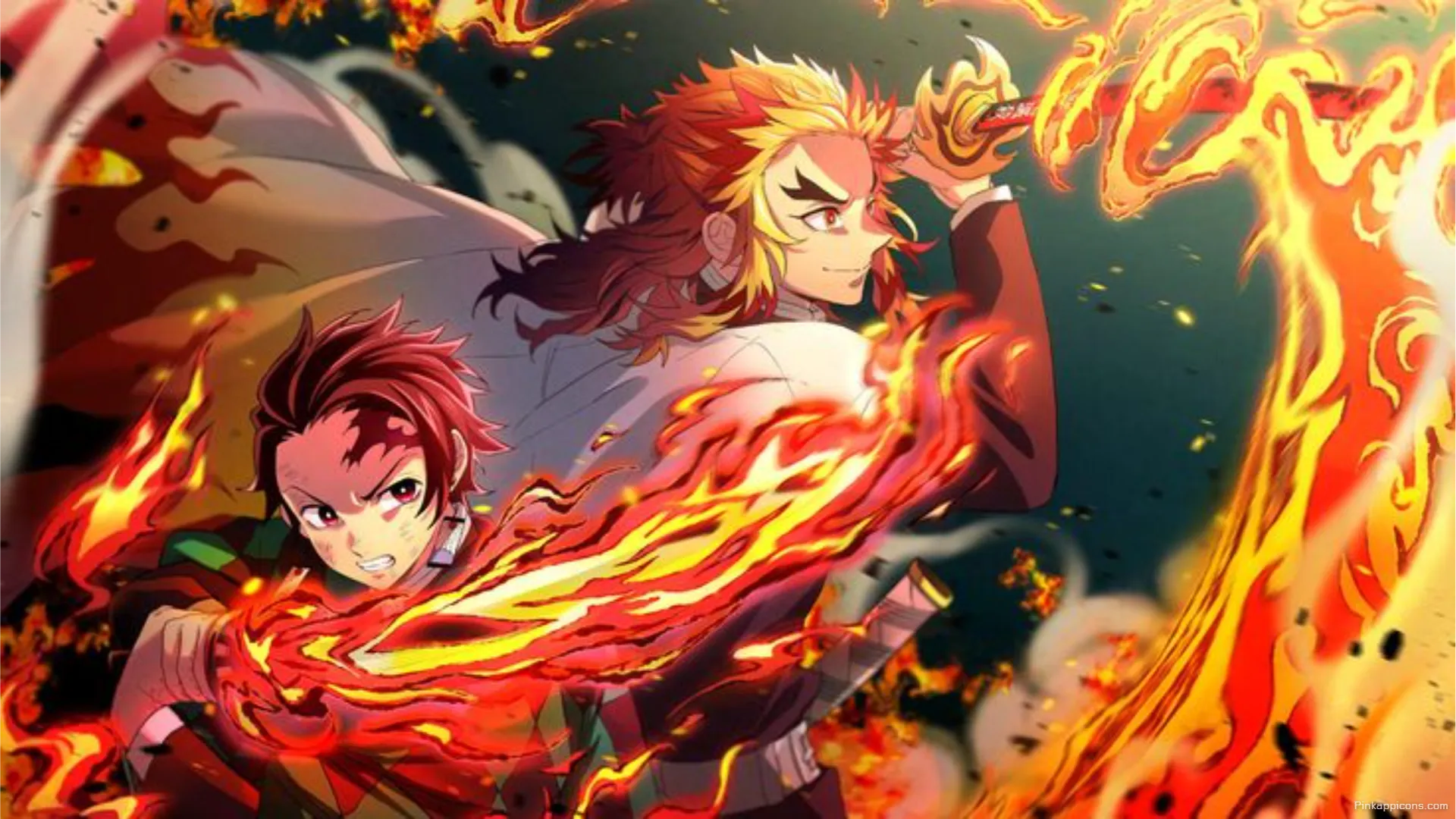 Dynamic Demon Slayer Anime Wallpaper for Laptop Tanjiro Rengoku Fire Breathing Action for Phone Dynamic Demon Slayer Anime Wallpaper for Laptop Tanjiro & Rengoku Fire Breathing Action for Phone