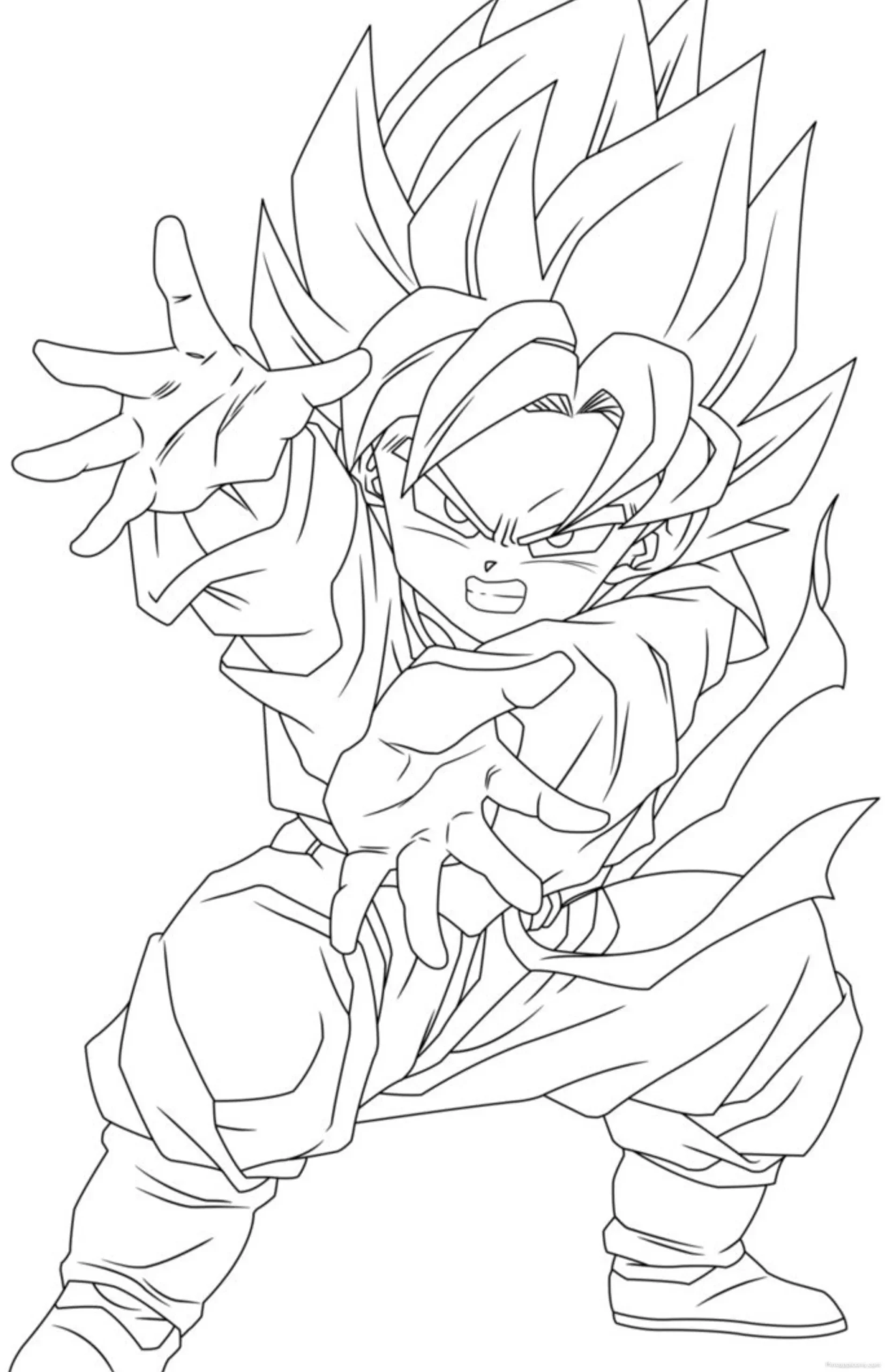 Dynamic Goku Drawing Ideas in a Power Stance scaled Dynamic Goku Drawing Ideas in a Power Stance