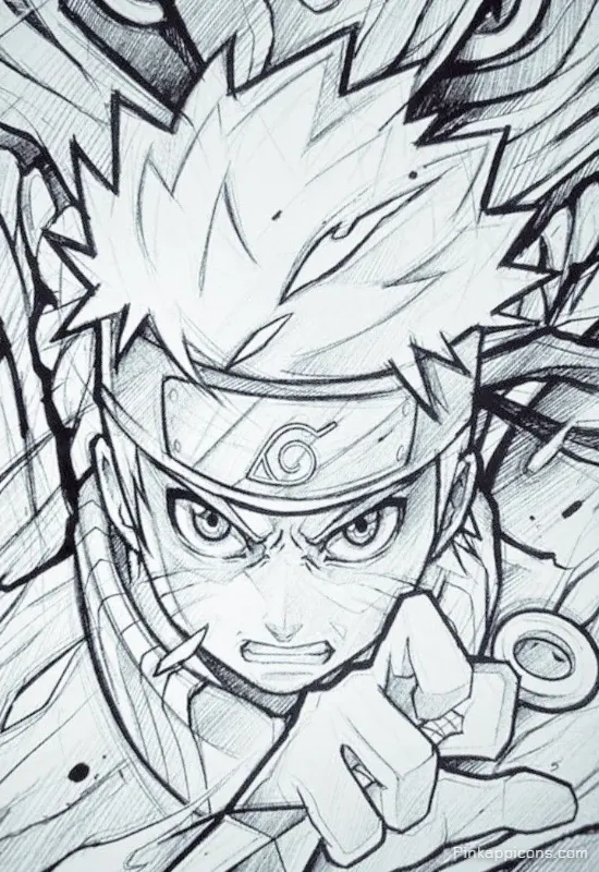 Dynamic Naruto Drawing Ideas Master This Ferocious Uzumaki Sketch with Nine Tails Aura on Your Phone Dynamic Naruto Drawing Ideas Master This Ferocious Uzumaki Sketch with Nine-Tails Aura on Your Phone.