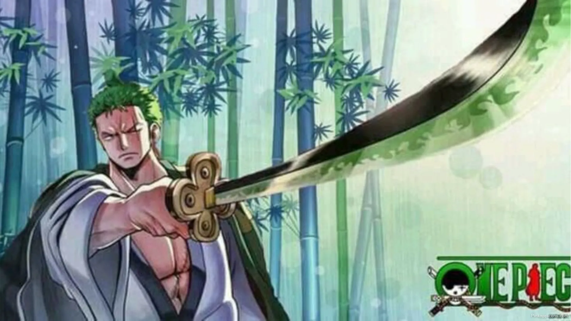 Dynamic One Piece Zoro Anime Wallpaper for Laptop with Katana Green Forest Mobile Display Dynamic One Piece Zoro Anime Wallpaper for Laptop with Katana – Green Forest Mobile Display