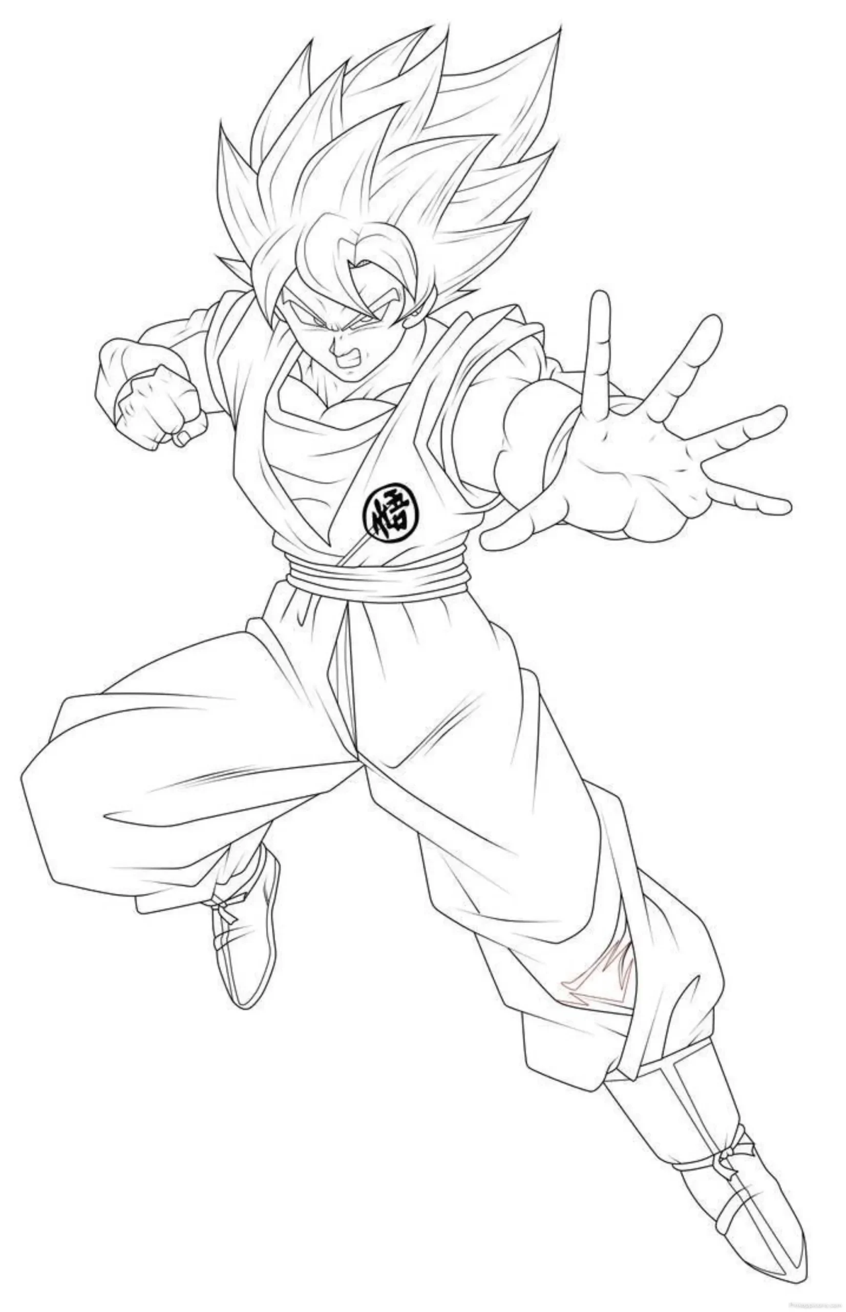 Dynamic Super Saiyan Goku Drawing Ideas scaled Dynamic Super Saiyan Goku Drawing Ideas