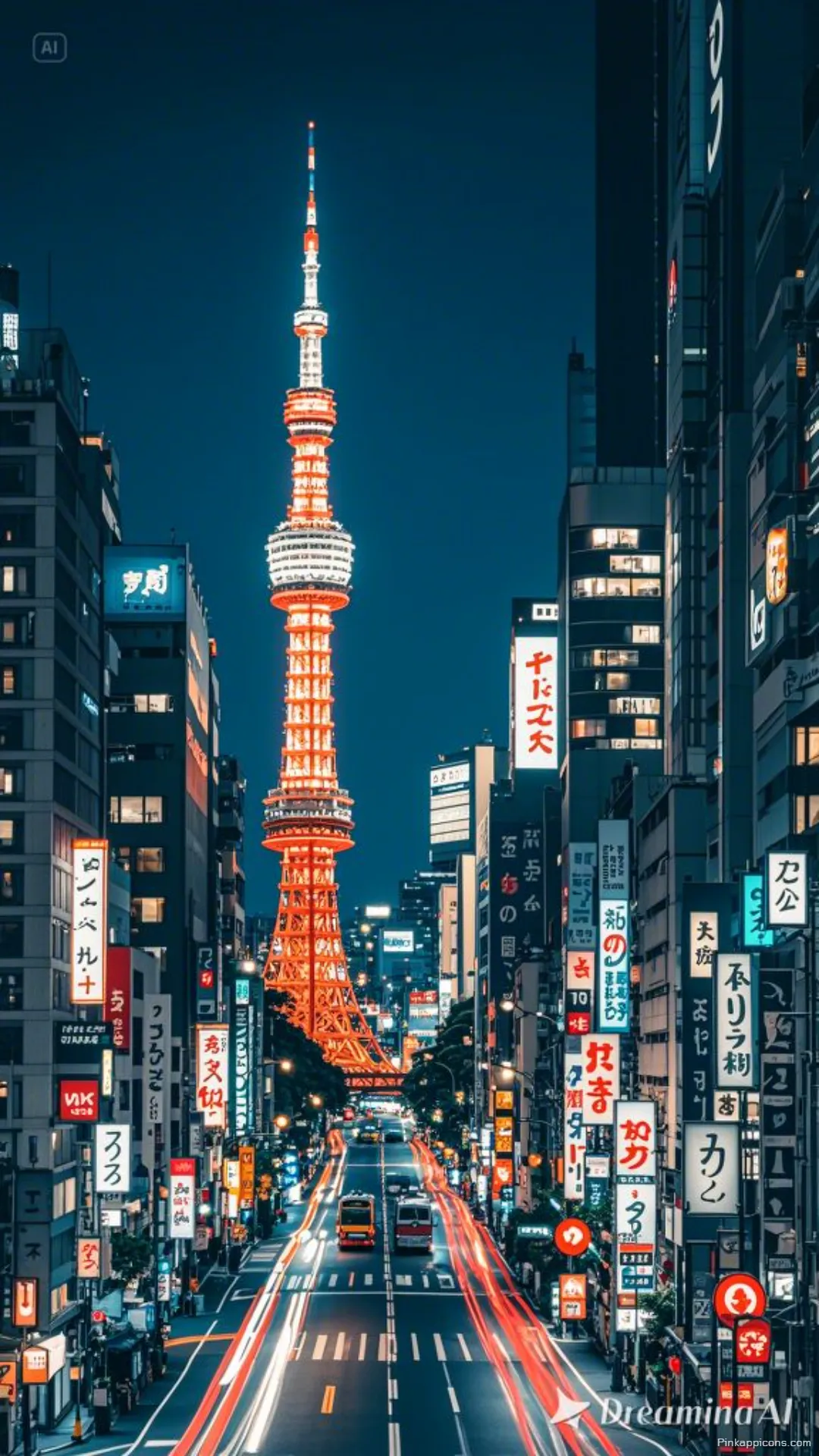 Dynamic Tokyo Wallpaper Capturing the energy of the city with the iconic tower in view Dynamic Tokyo Wallpaper Capturing the energy of the city with the iconic tower in view