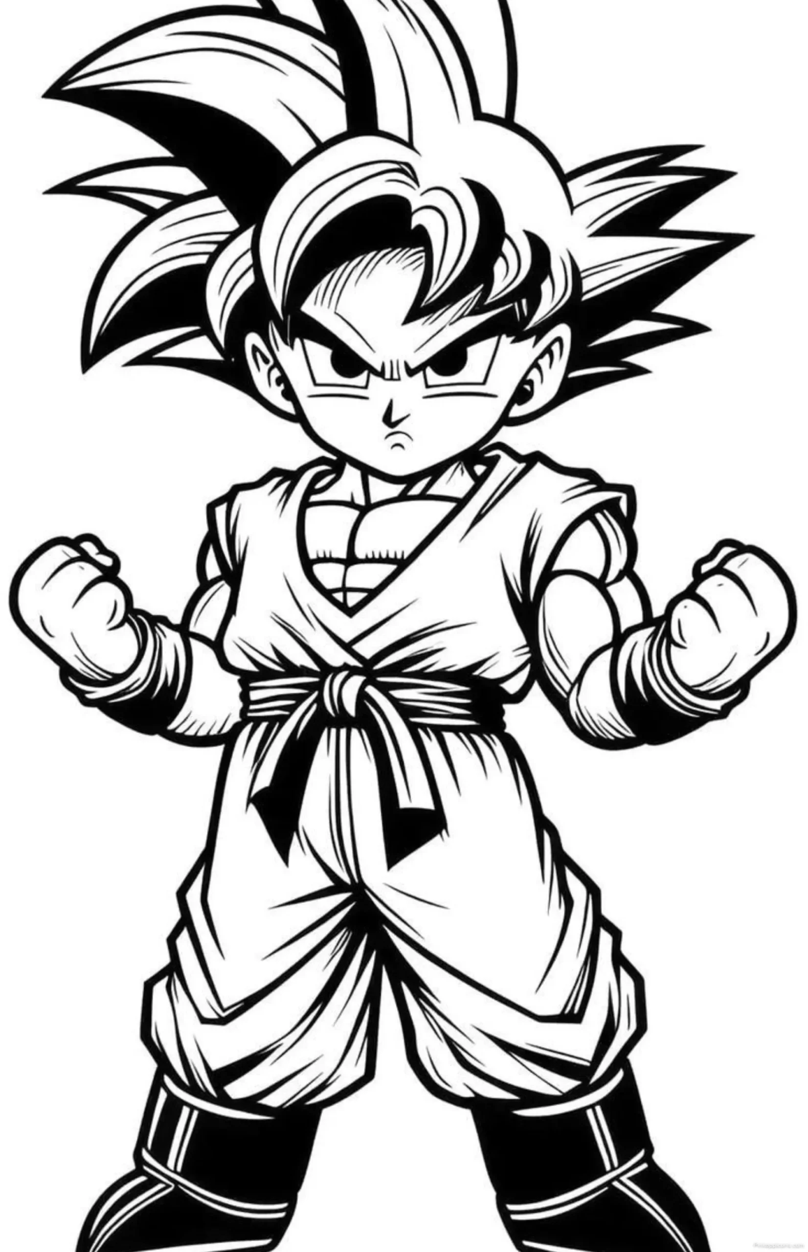 Easy Drawing Ideas for a Young Goku scaled Easy Drawing Ideas for a Young Goku