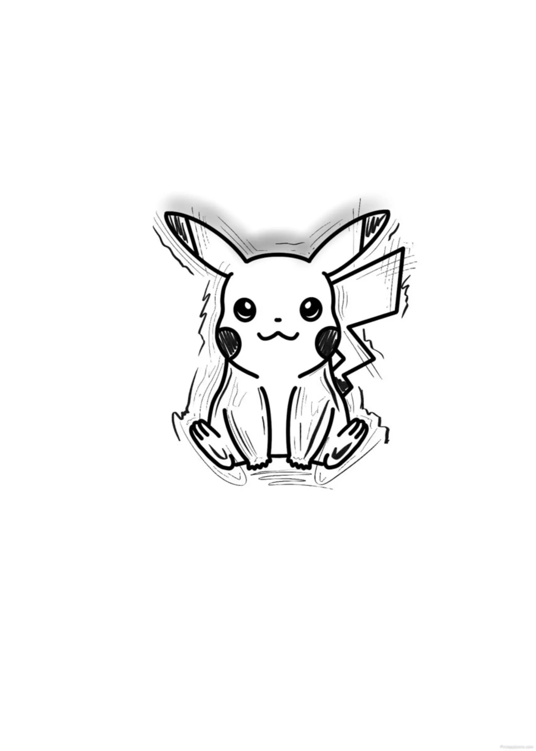 Easy Line Art Pikachu Drawing for Beginners scaled Easy Line Art Pikachu Drawing for Beginners