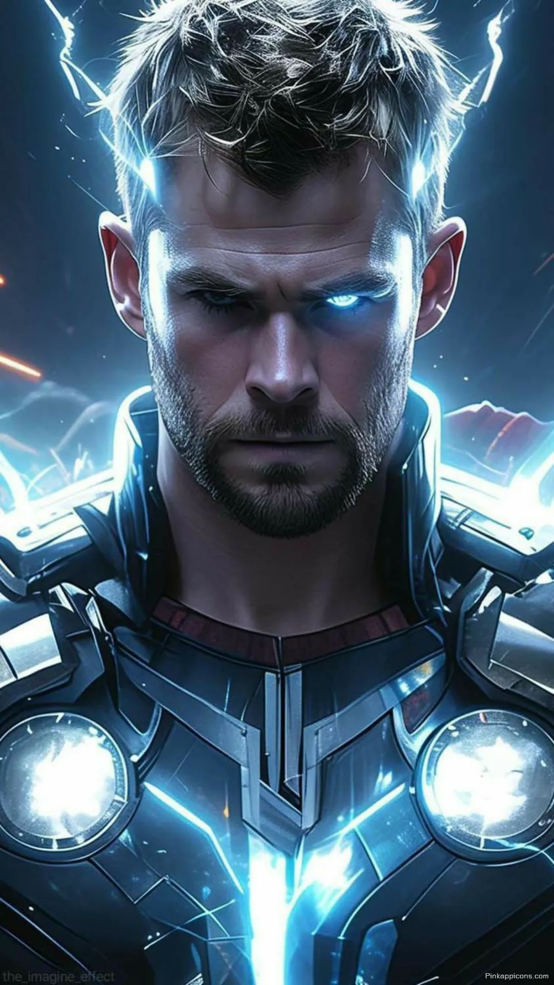 Electrifying Thor Blue Energy Marvel Wallpaper for Mobile Electrifying Thor Blue Energy Marvel Wallpaper for Mobile.