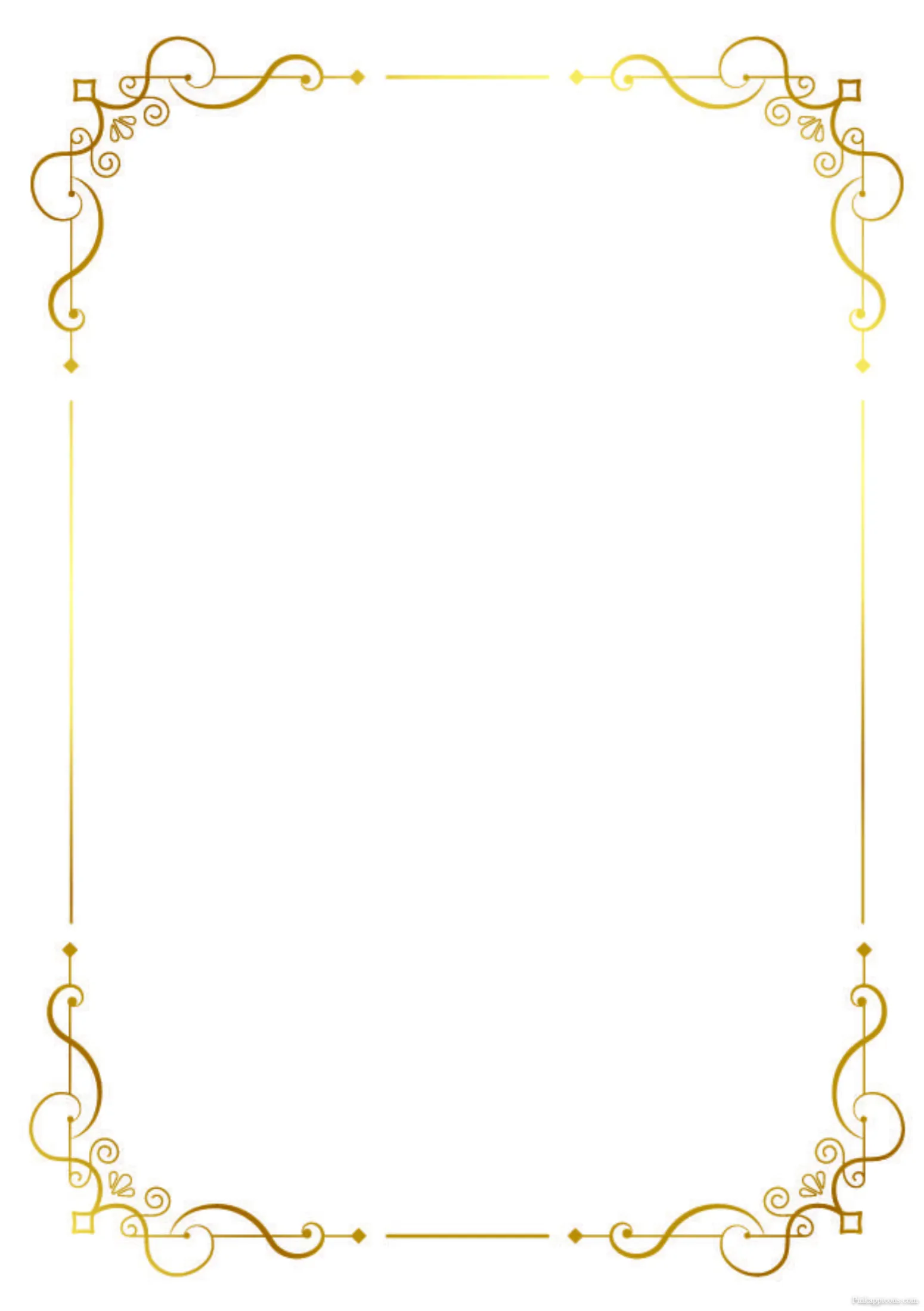 Elegant Gold Filigree Classic Border Design Ideas for Invitations Elegant Gold Filigree Classic Border Design Ideas for Invitations.