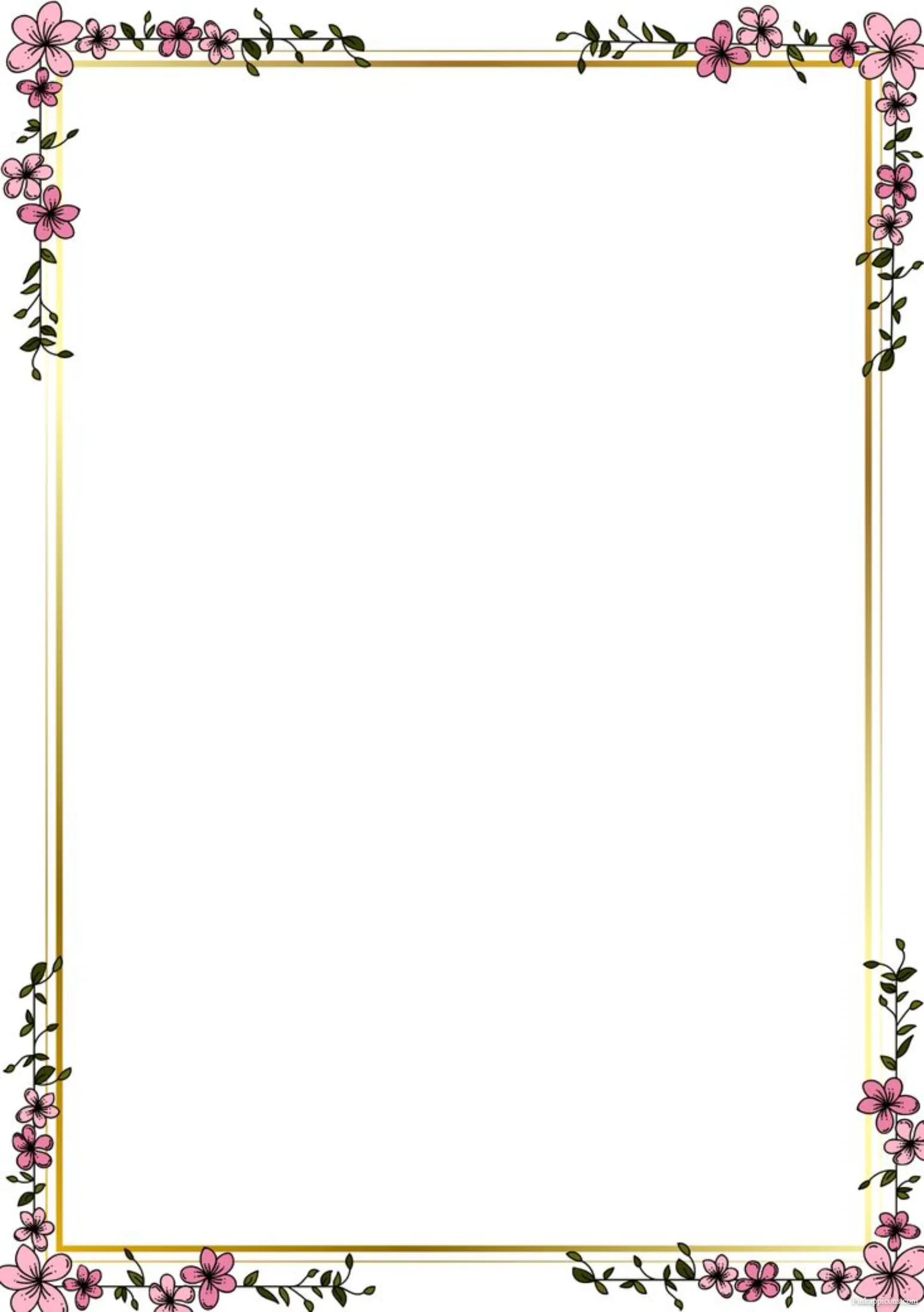 Elegant Gold Pink Floral Frame Classic Border Design Ideas Elegant Gold & Pink Floral Frame Classic Border Design Ideas.
