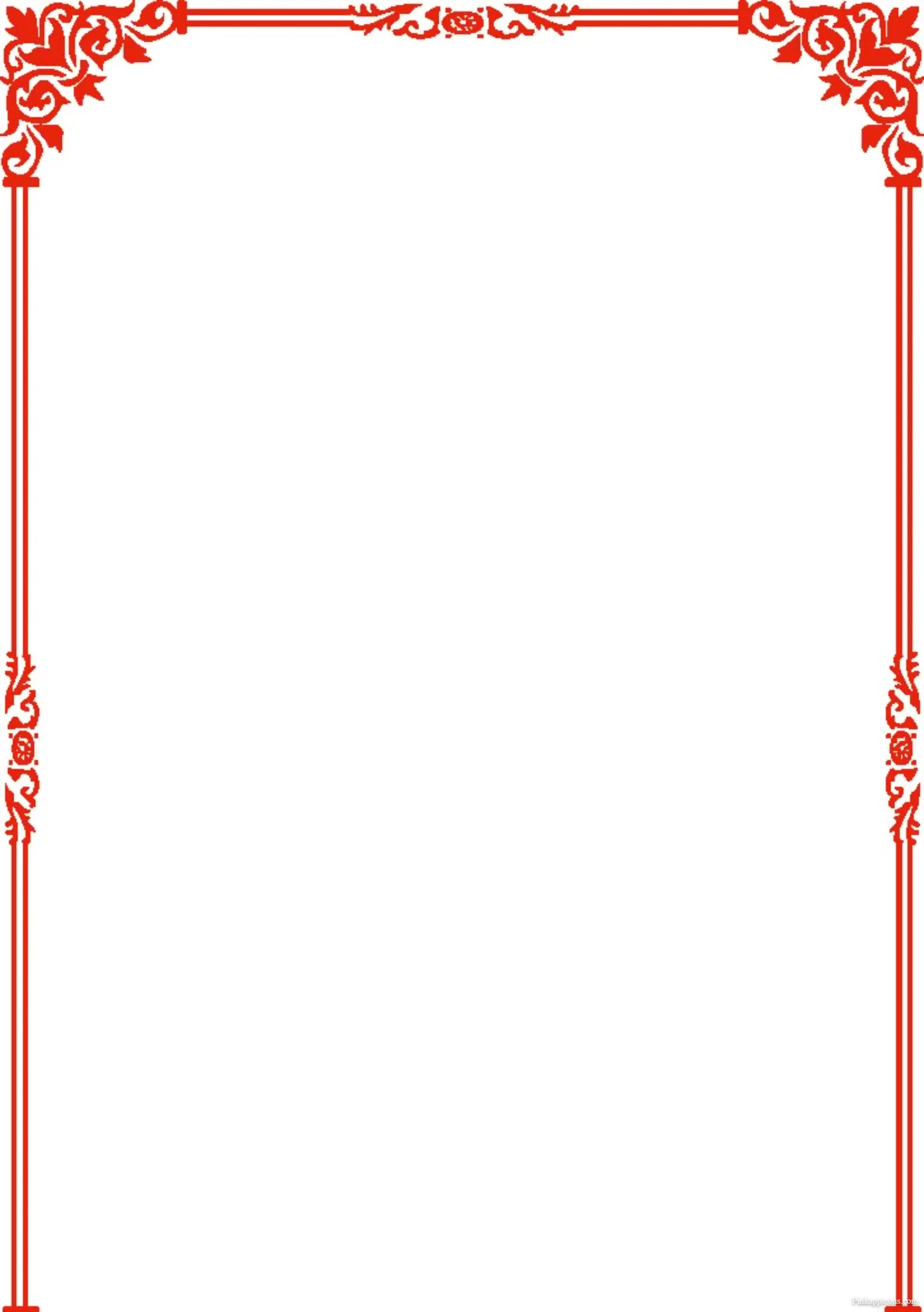 Elegant Red Ornamental Border Design Ideas for Phone Templates Elegant Red Ornamental Border Design Ideas for Phone Templates