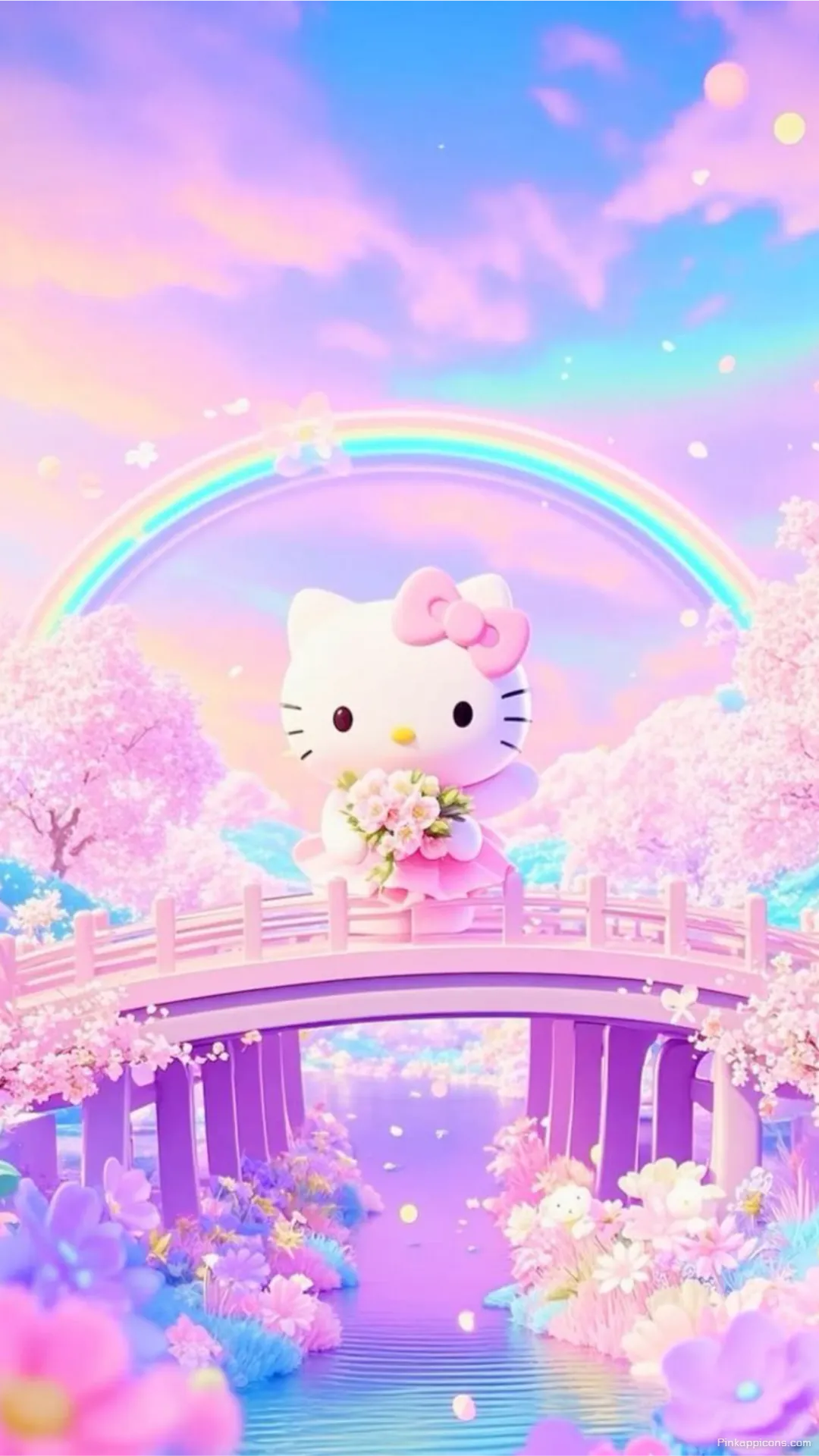 Enchanted Bridge Hello Kitty Wallpaper Aesthetic Enchanted Bridge Hello Kitty Wallpaper Aesthetic
