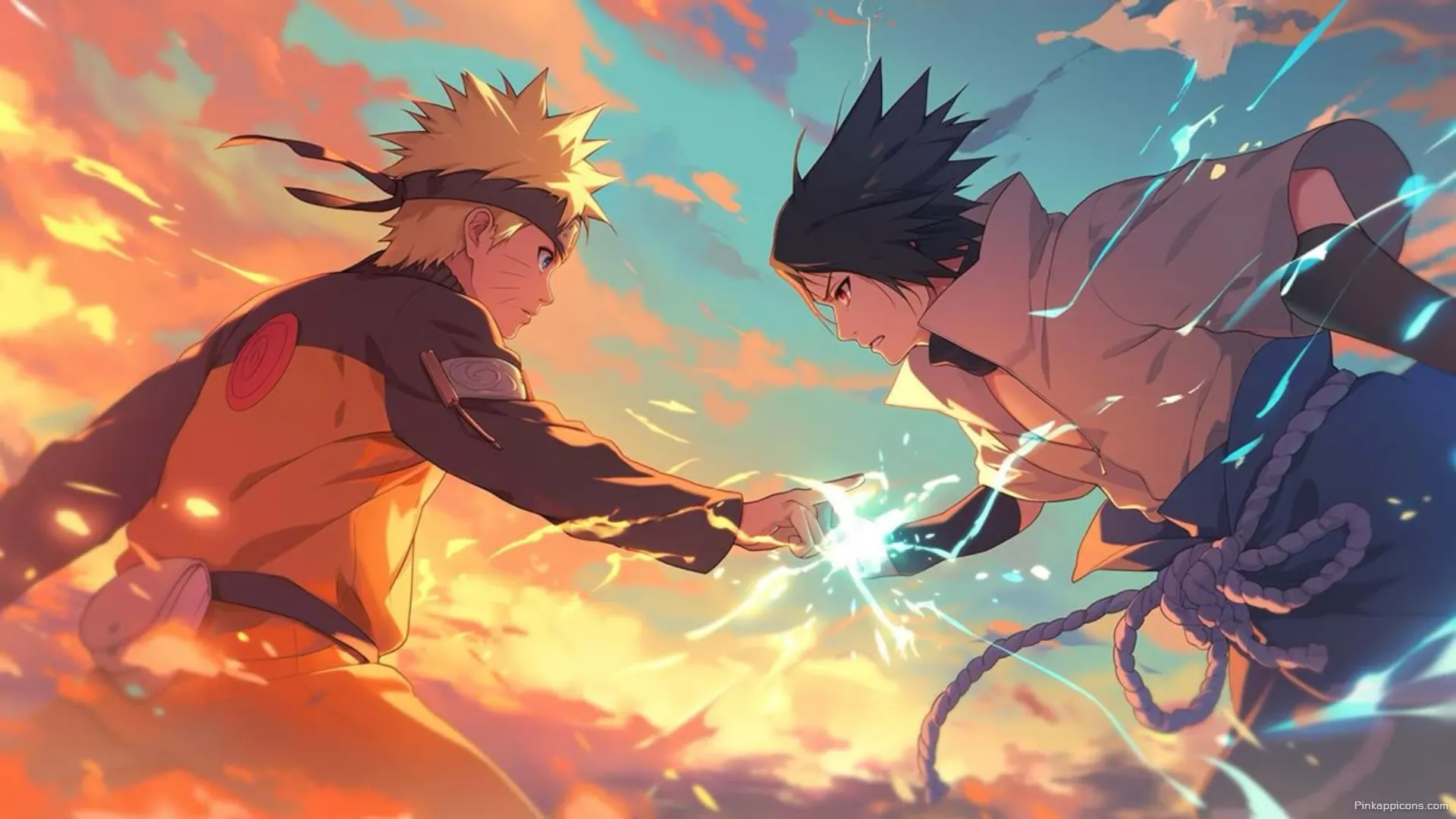 Epic Naruto and Sasuke Anime Wallpaper for Laptop Final Clash with Vibrant Sunset for Phone Epic Naruto and Sasuke Anime Wallpaper for Laptop Final Clash with Vibrant Sunset for Phone