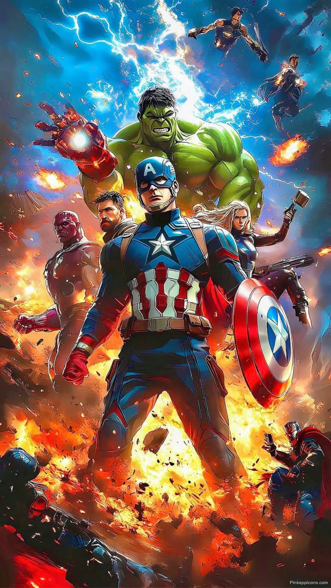 Explosive Superhero Action Marvel Phone Background Wallpaper Explosive Superhero Action Marvel Phone Background Wallpaper.